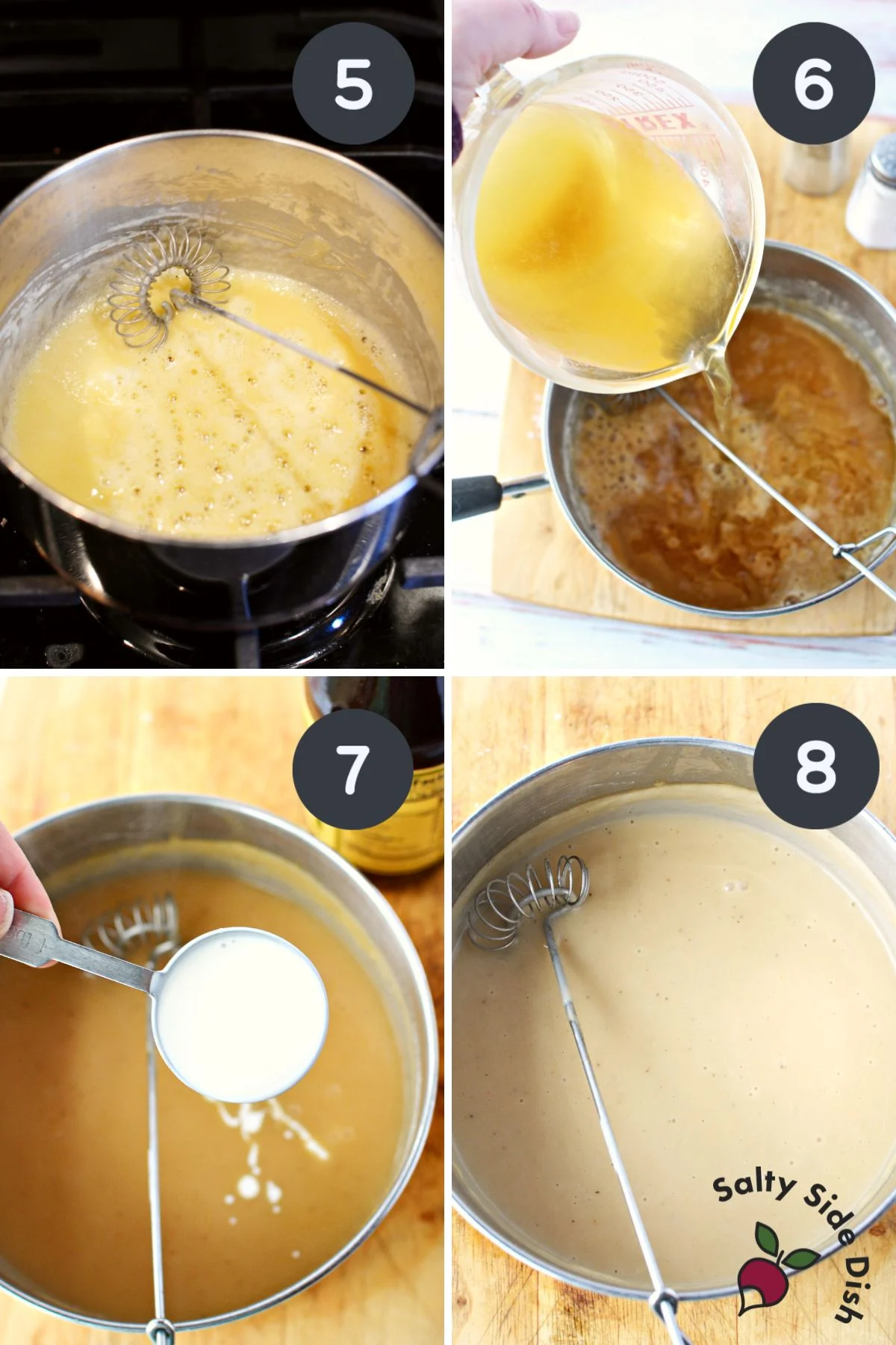 making chicken gravy without any drippings.