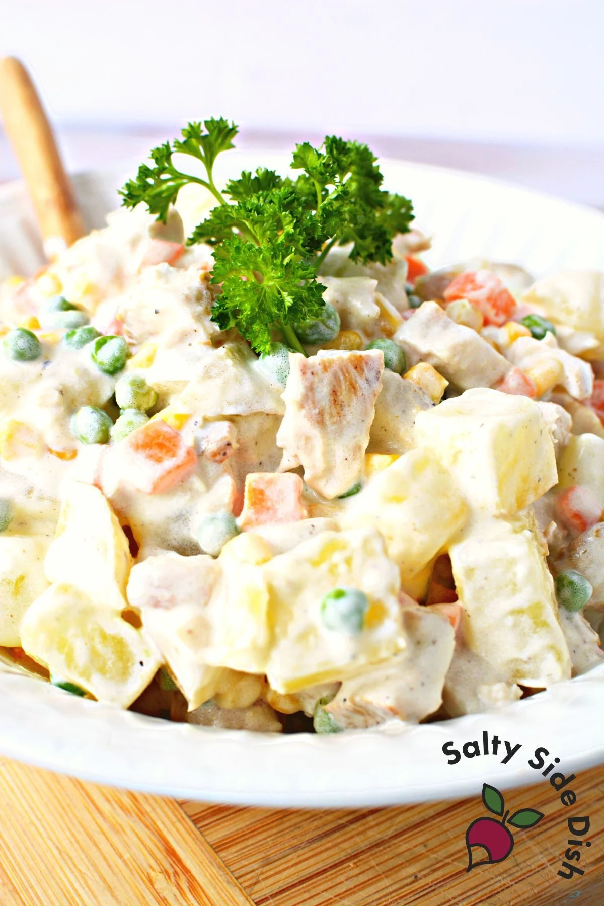 piled high mexican chicken salad recipe.