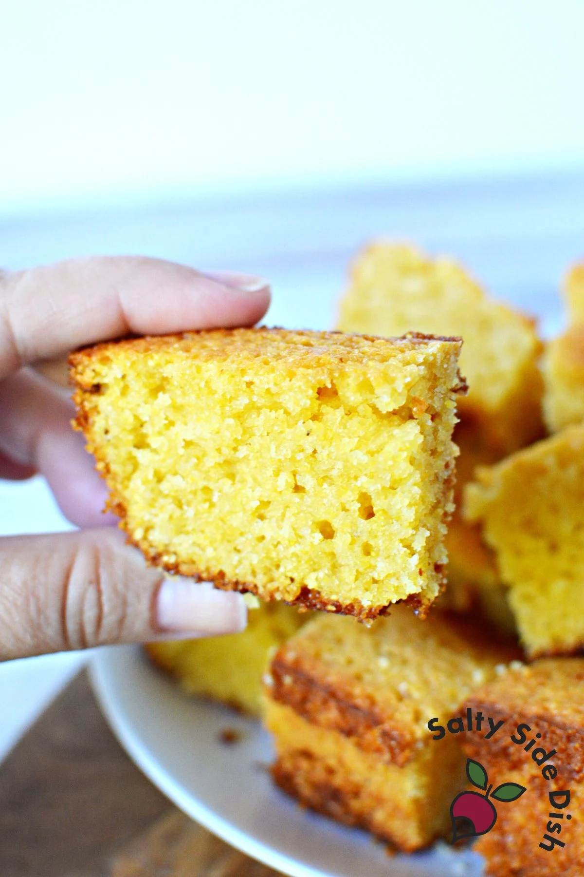 side dish of cornbread.