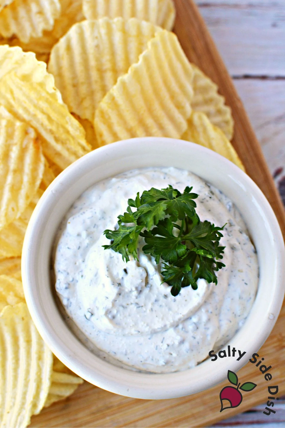 dip with chips.