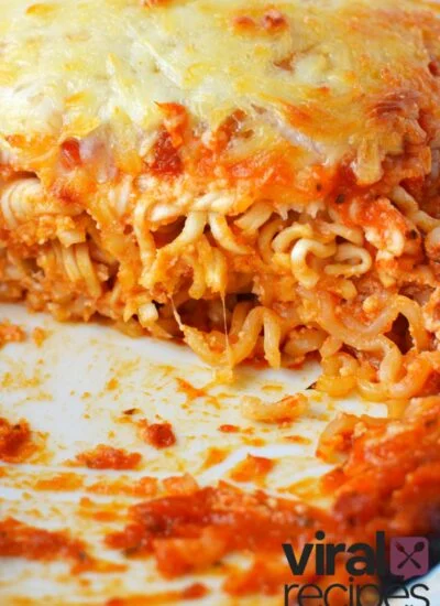 Easy Ramen Lasagna.