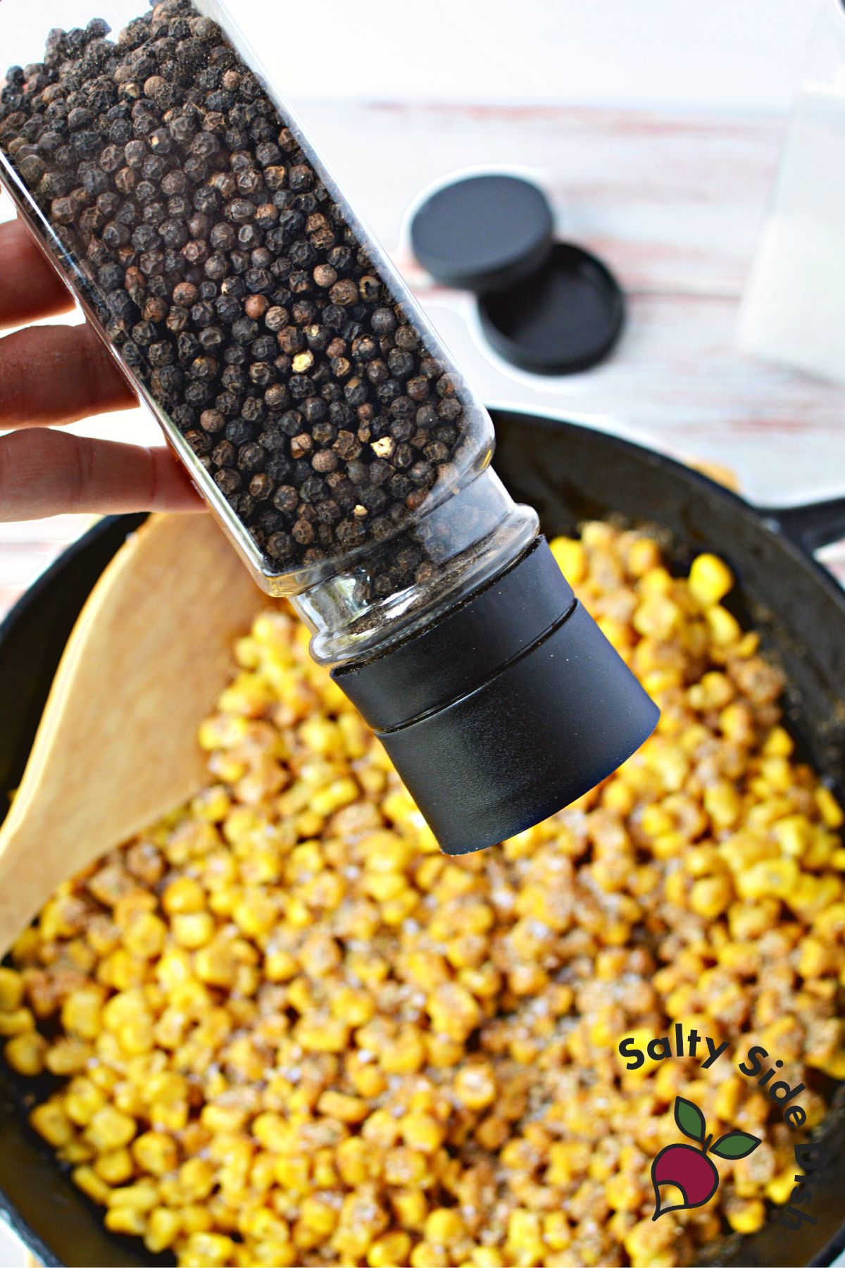 ground black pepper.