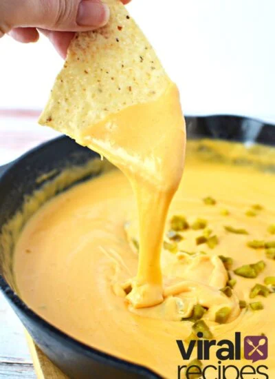 Nacho cheese dip (viral Tiktok recipe).
