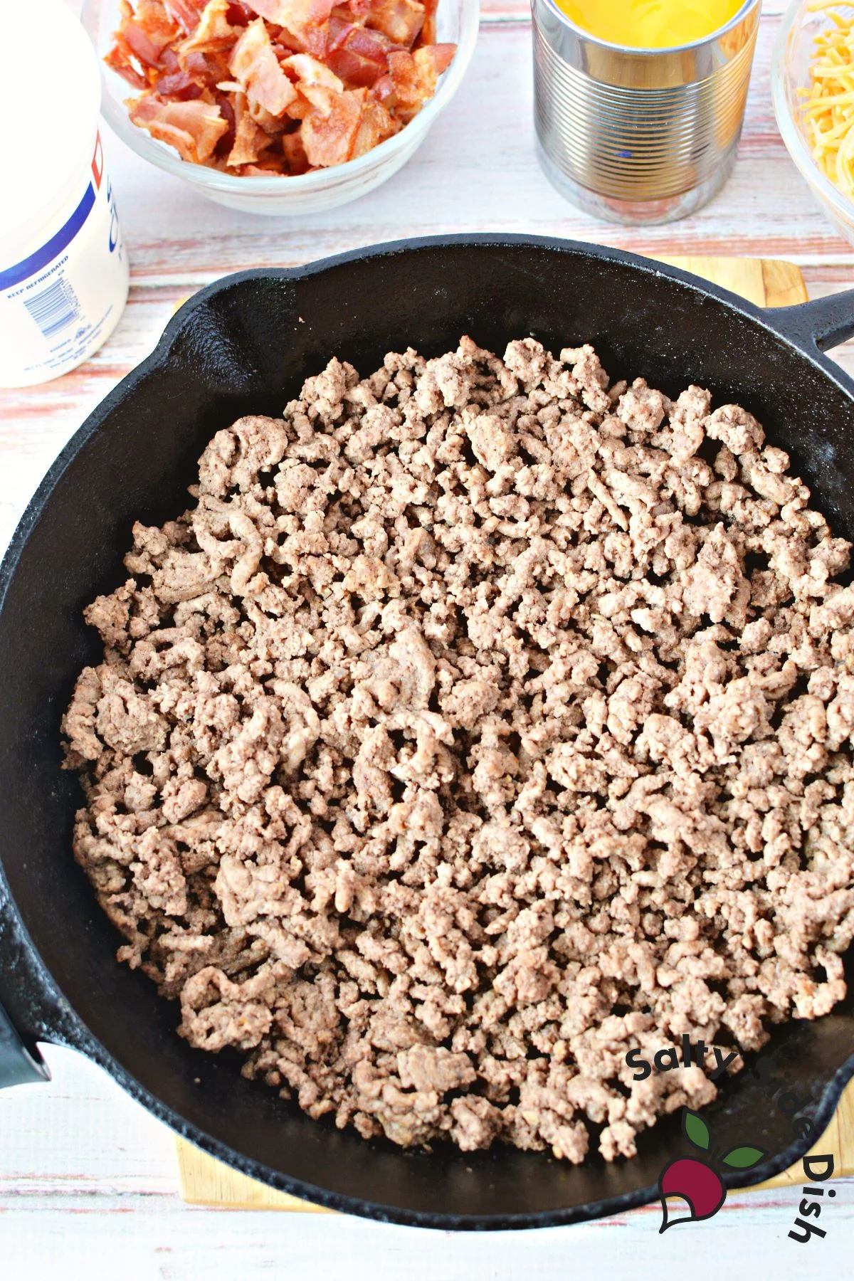 cast iron skillet.