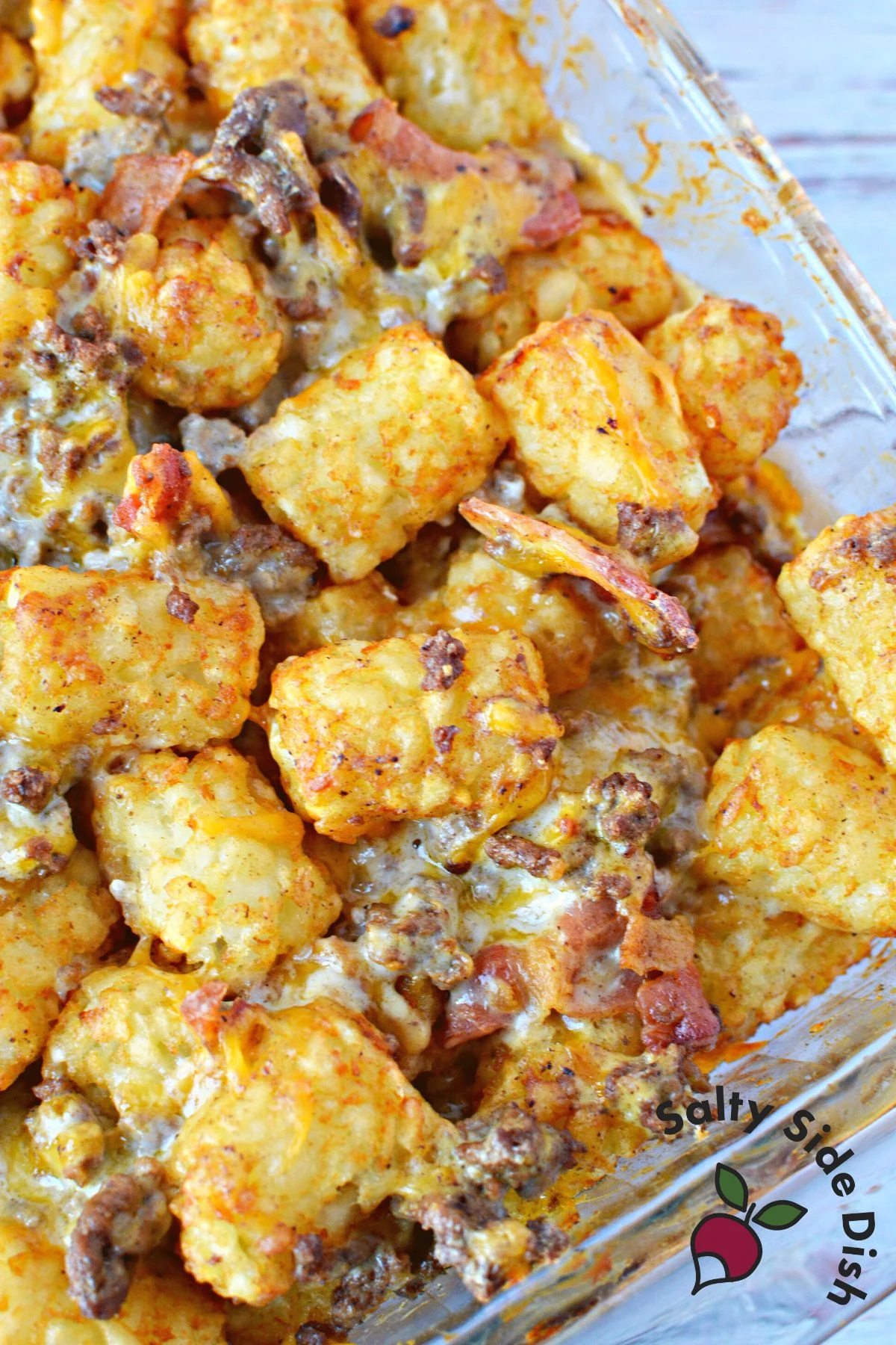 viral beef tater tot hot dish recipe.