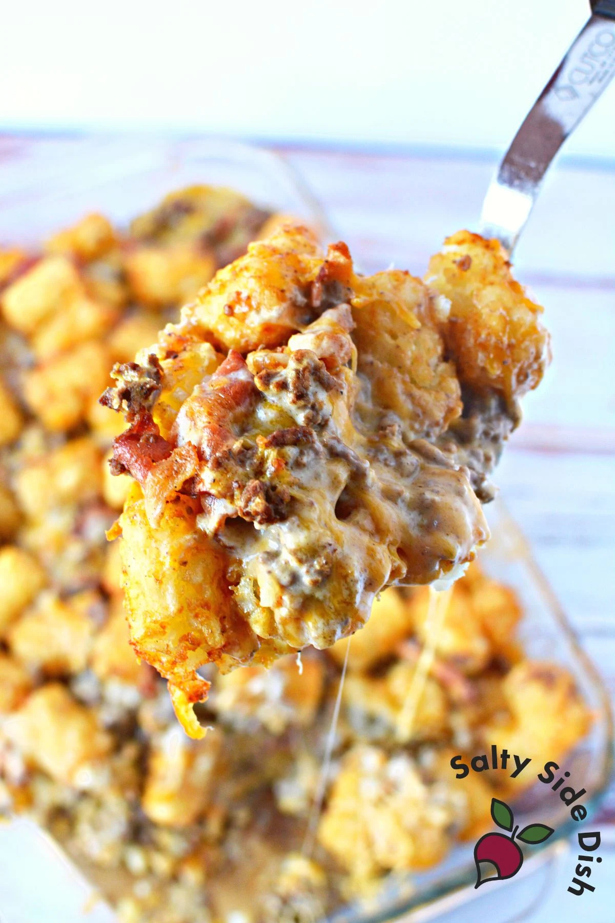 beef tater tot casserole dish.