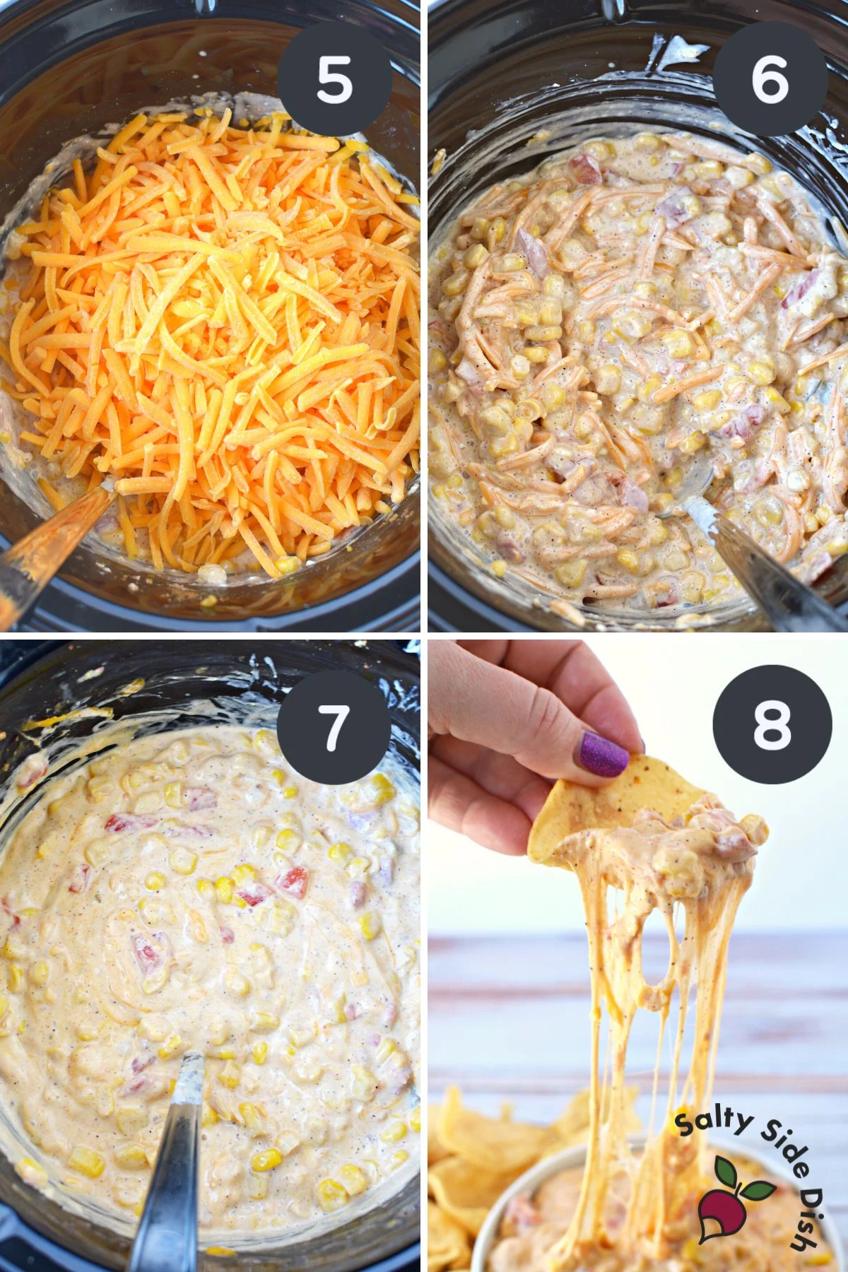 corn dip in the slow cooker.