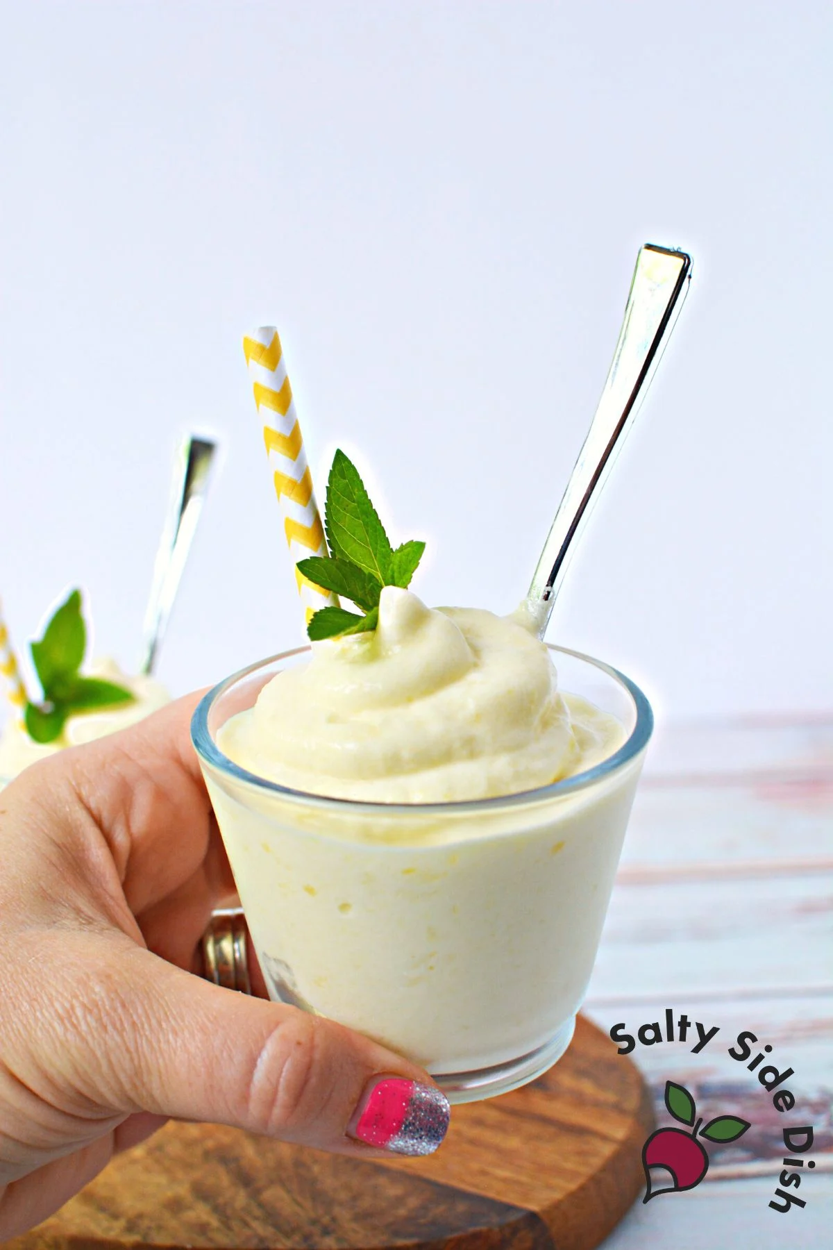 at home dole whip in a cup.