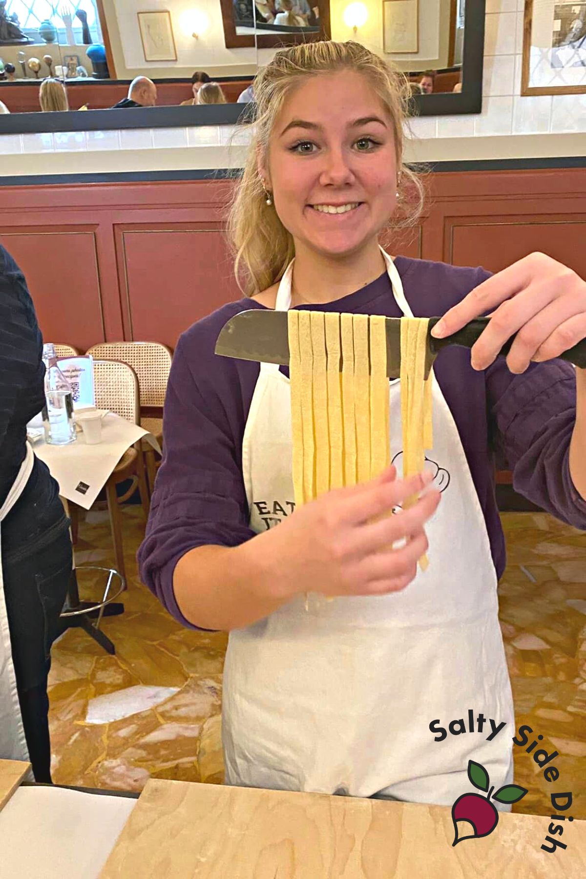 learning to make pasta.