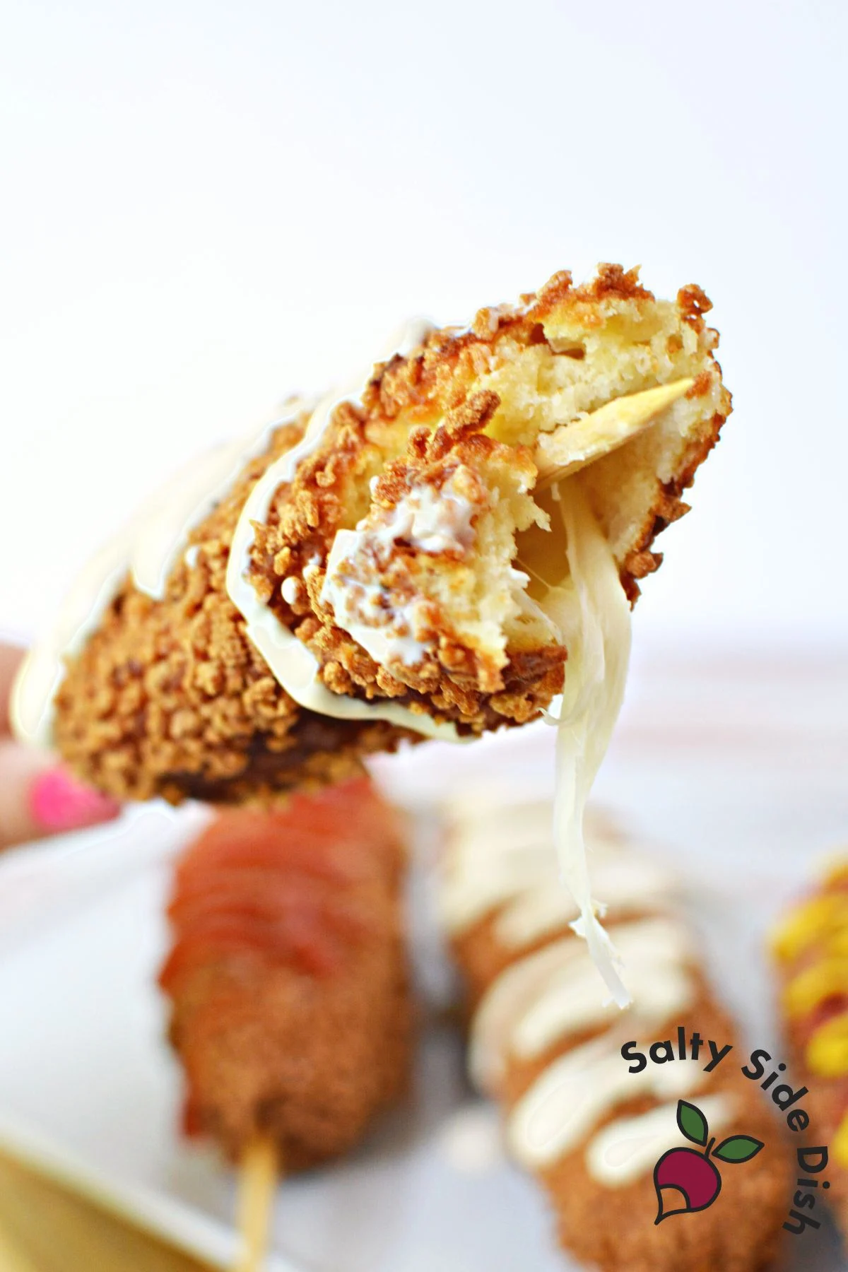 panko crumb corn dog recipe.