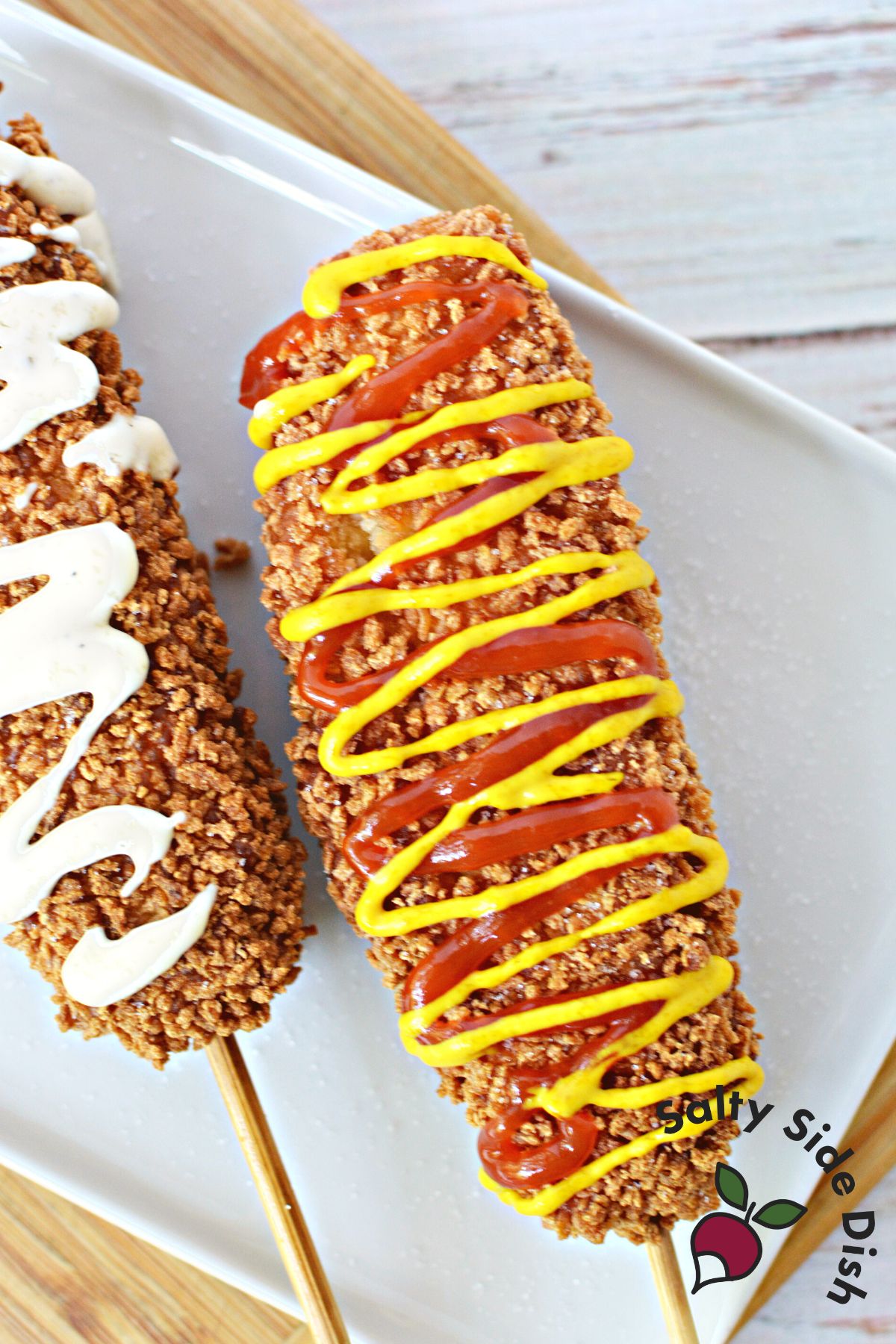 how to fry corn dogs.