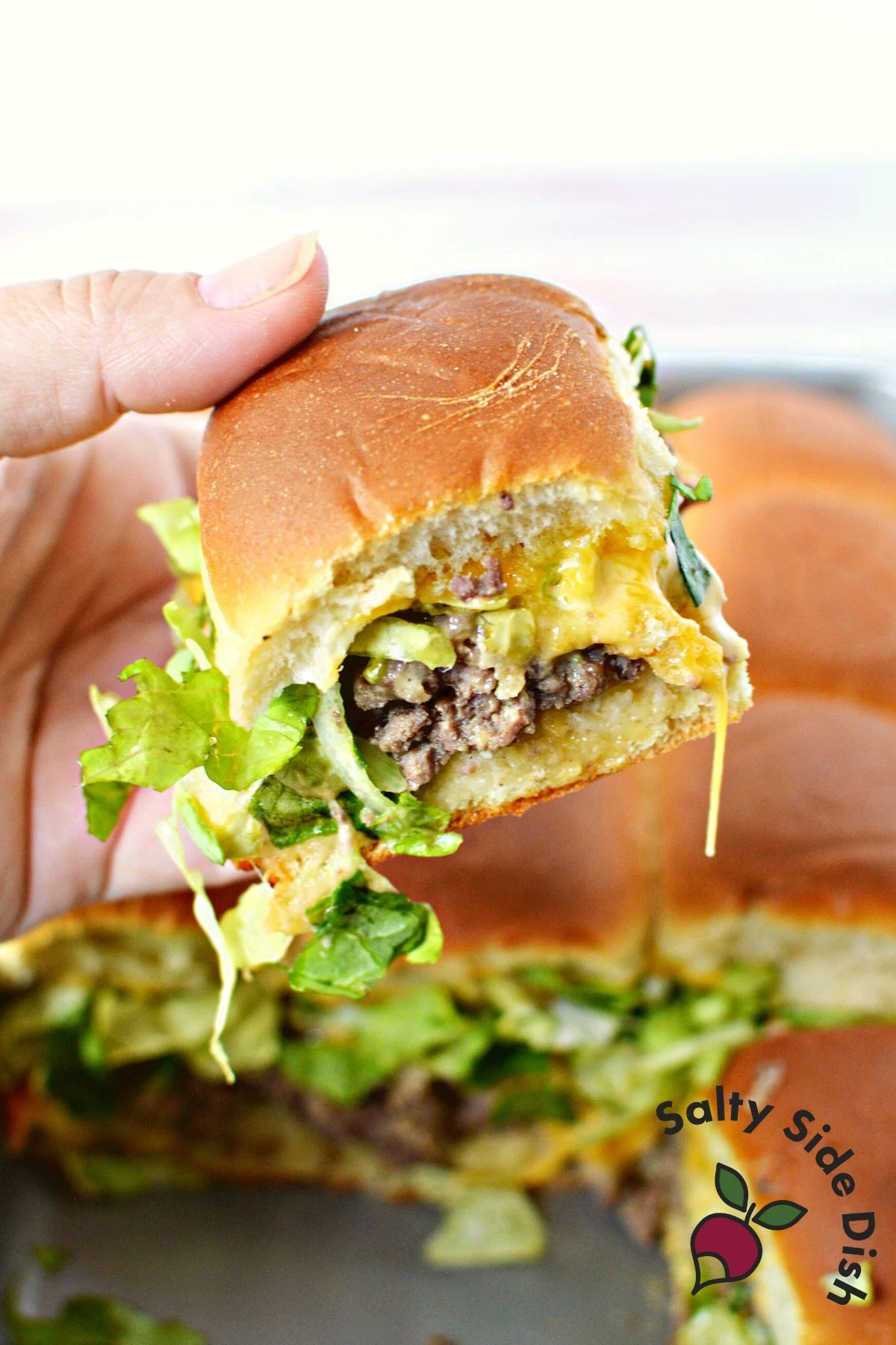 quick and easy party sliders with beef.