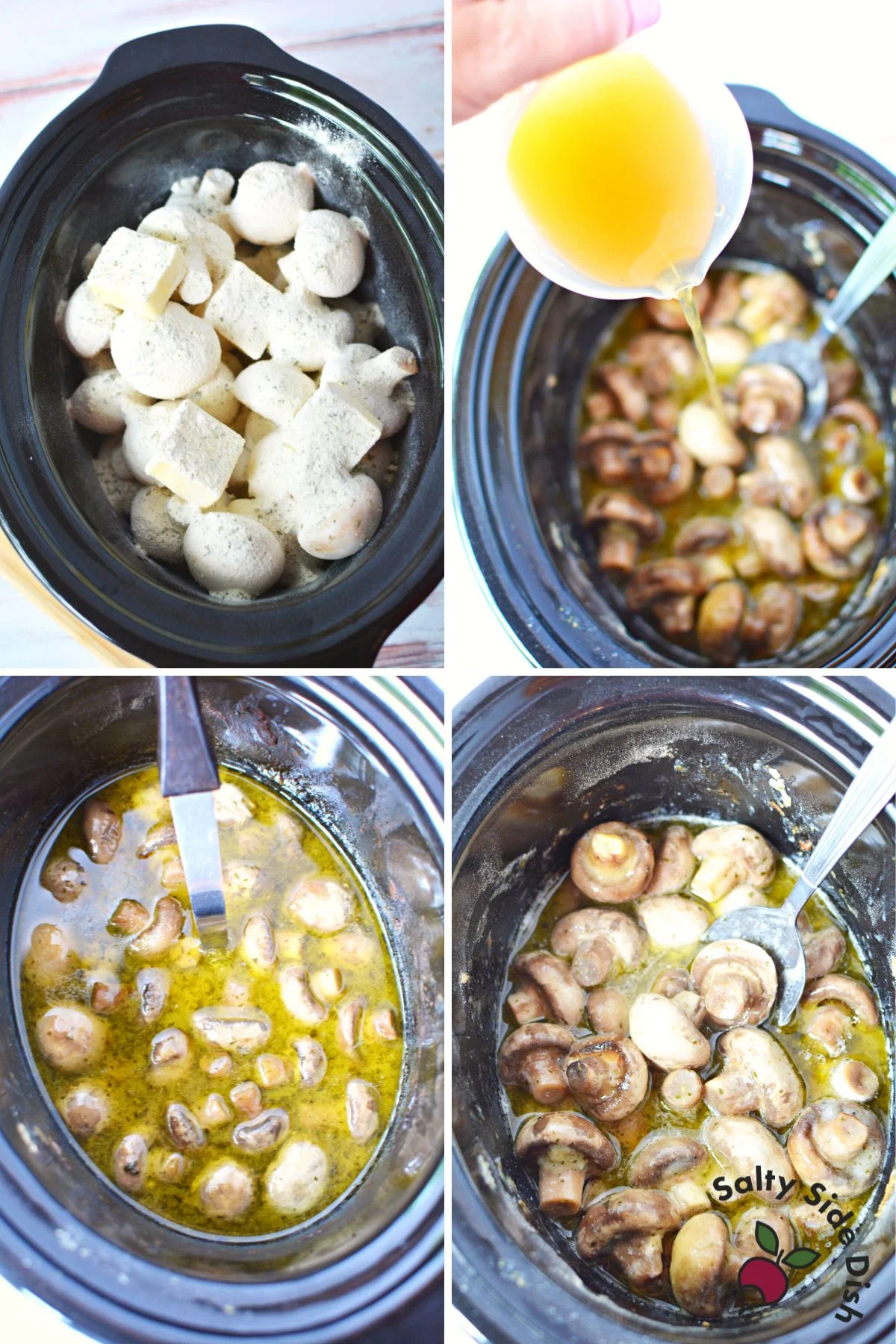 ranch mushrooms in a crockpot