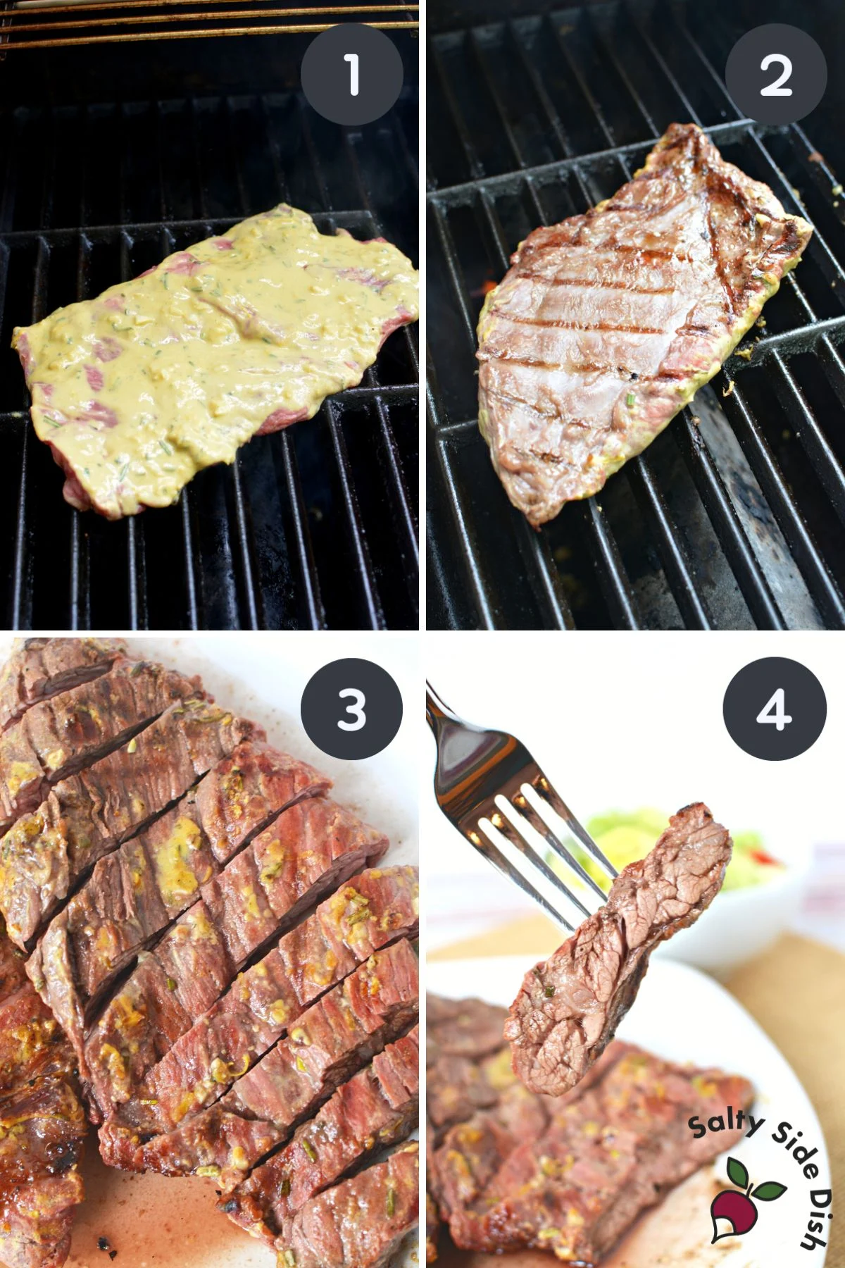 grilled skirt steak.