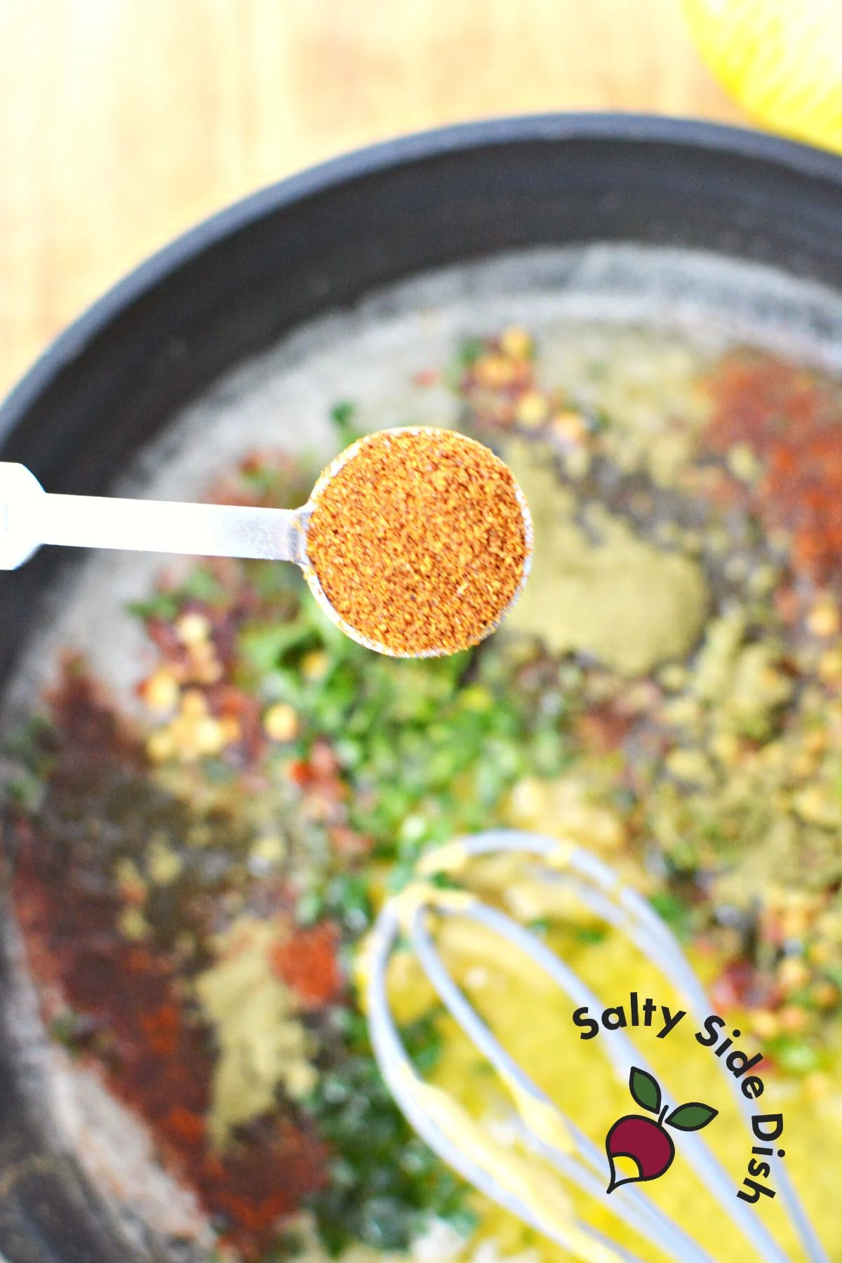 spicy butter in a skillet.