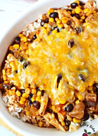 how slow cooker crockpot chicken enchilada casserole.