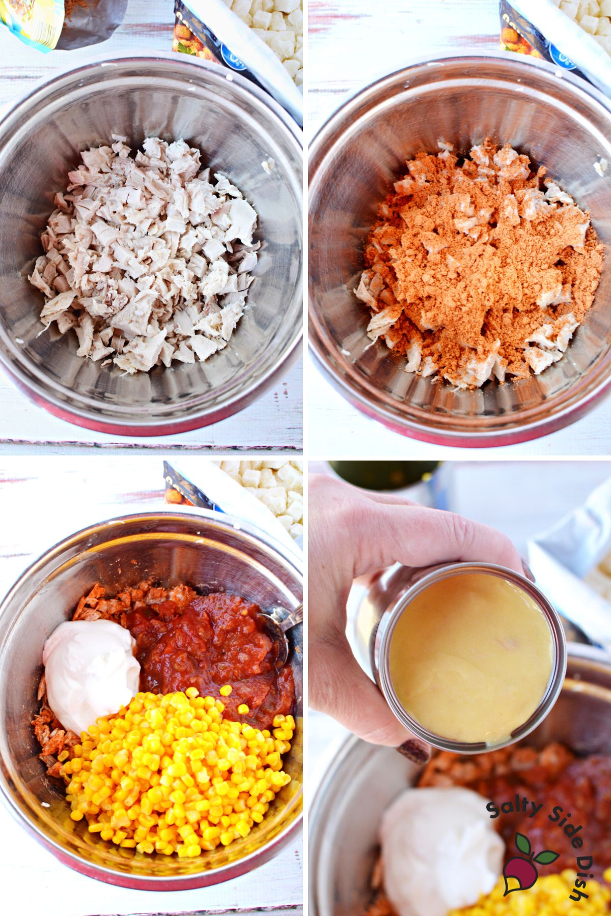 Dorito casserole ingredients.