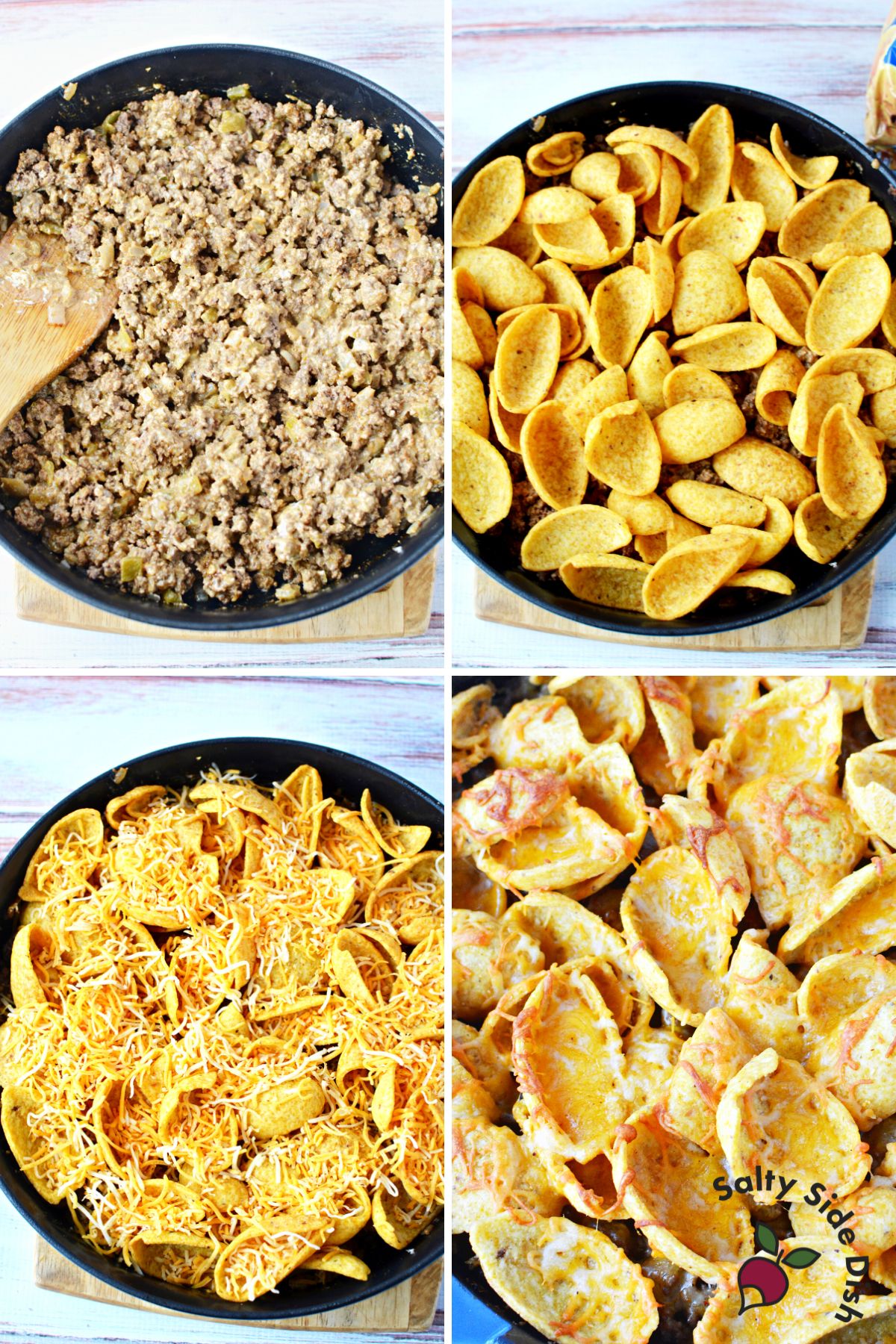 fritos on top of taco casserole.