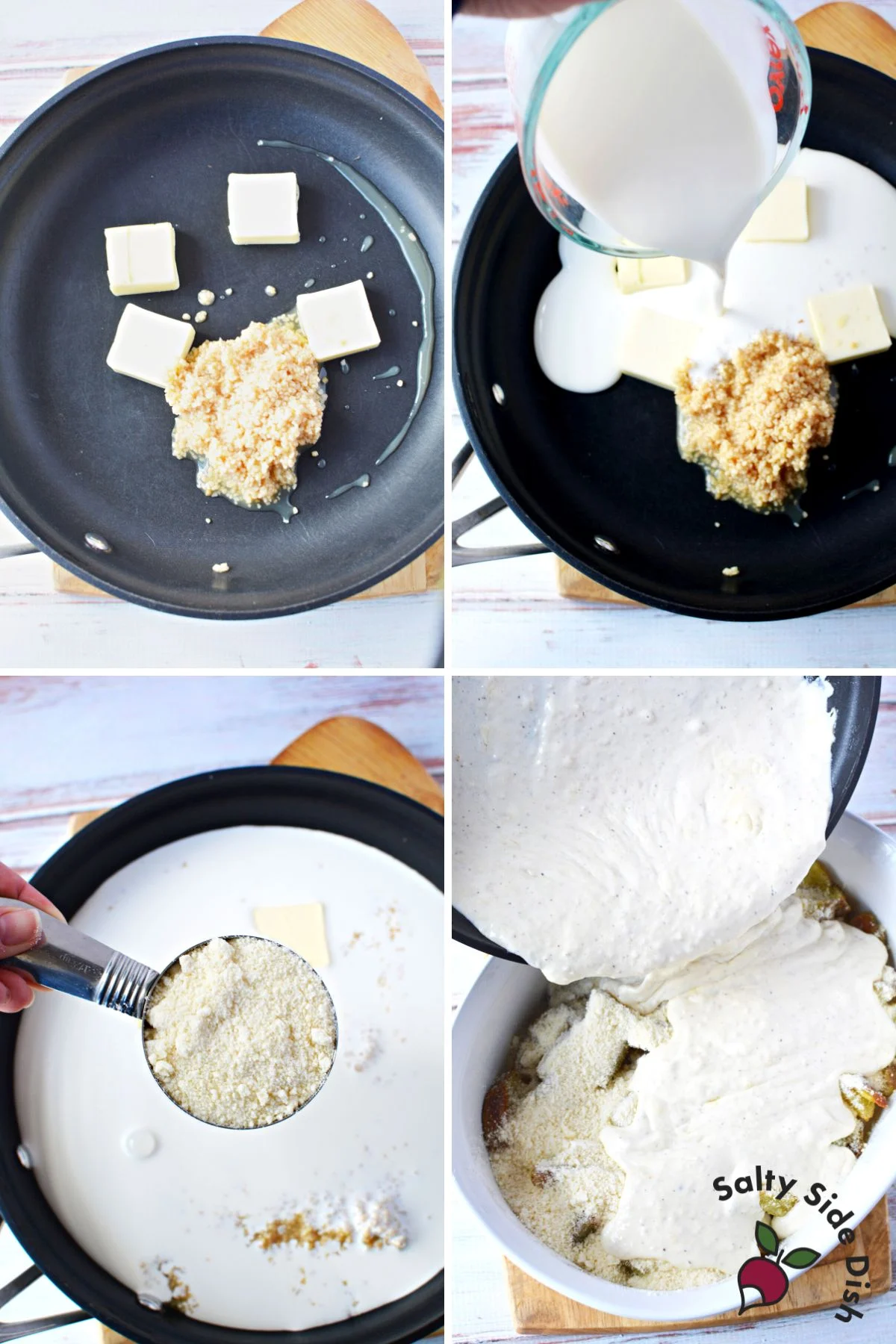 alfredo on the skillet stovetop