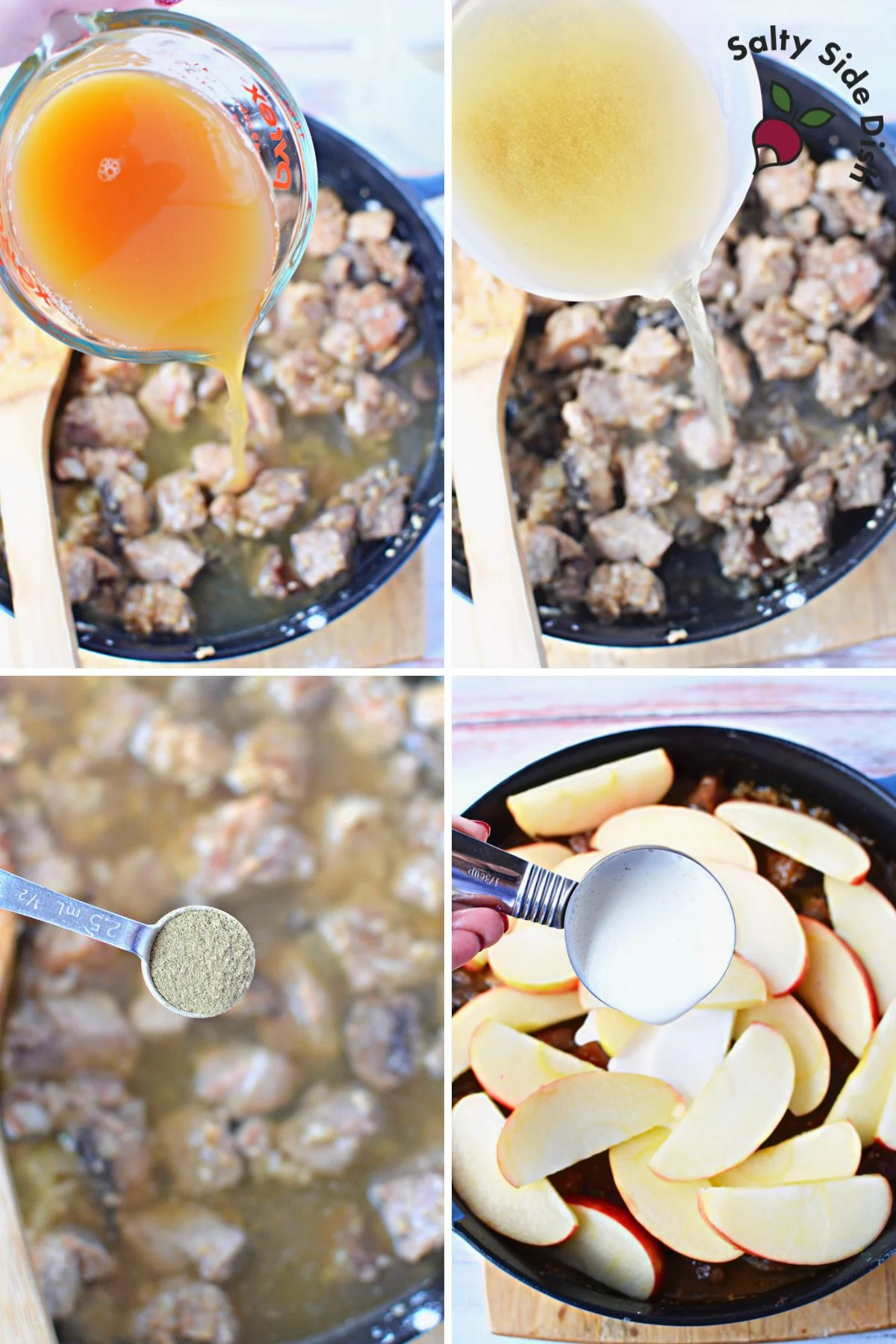 apples and pork stew.