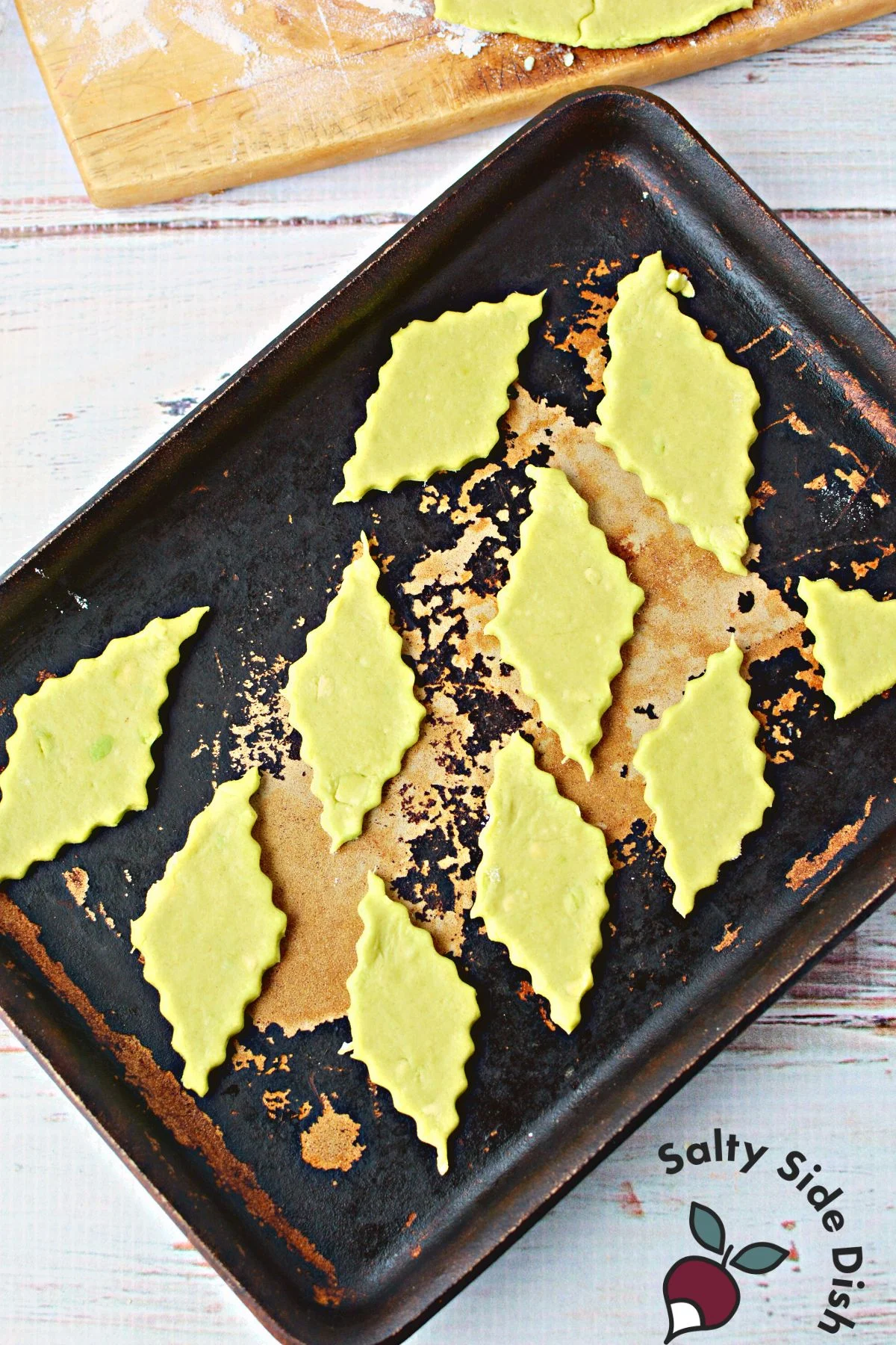 baking in oven.