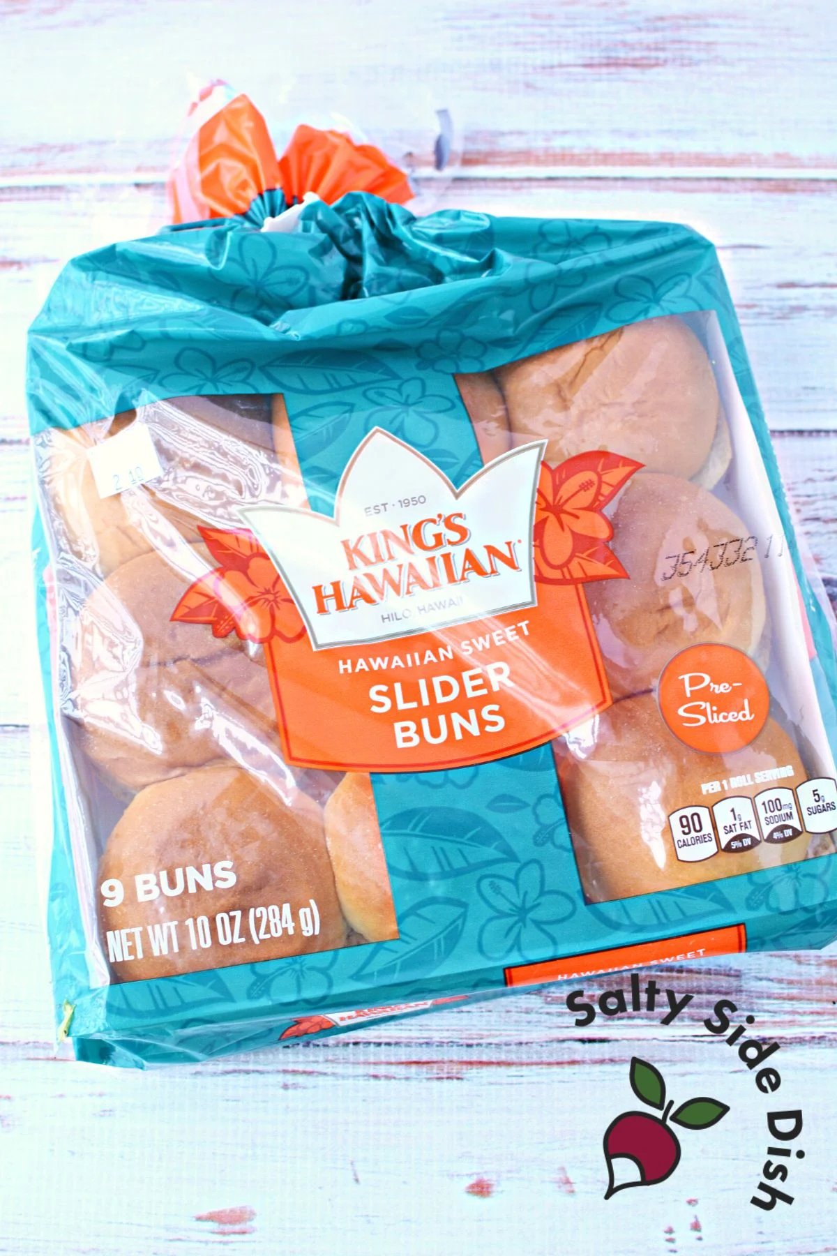 Hawaiian rolls in a bag.