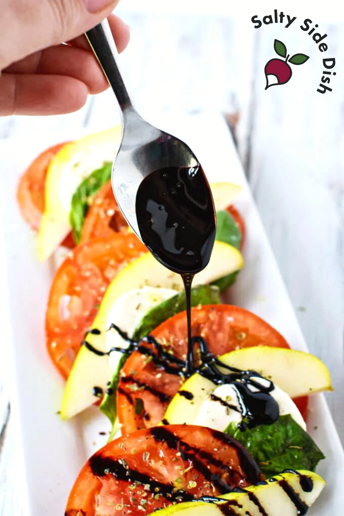 glaze made from balsamic vinegar.