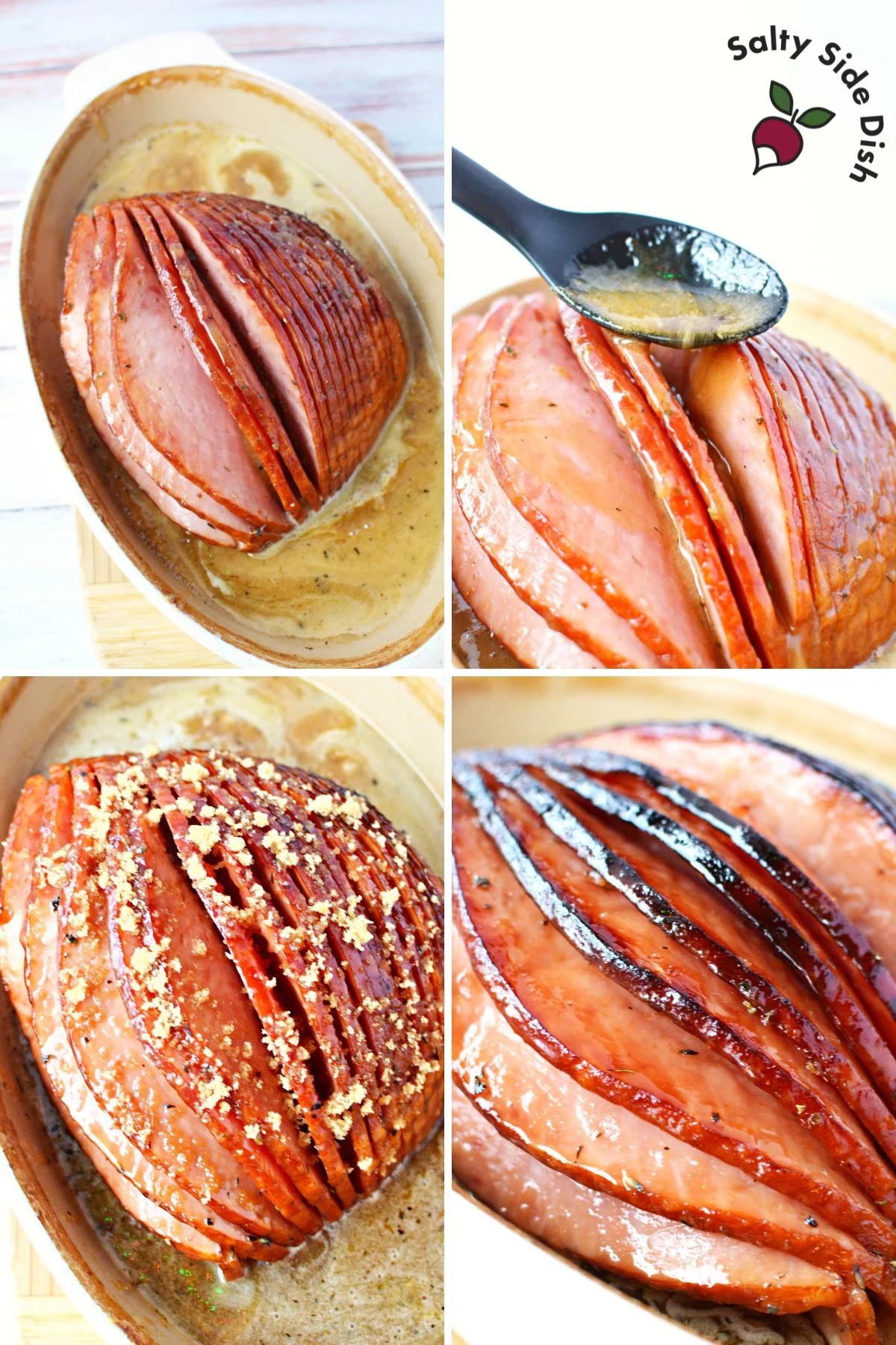 broiled ham with brown sugar images.