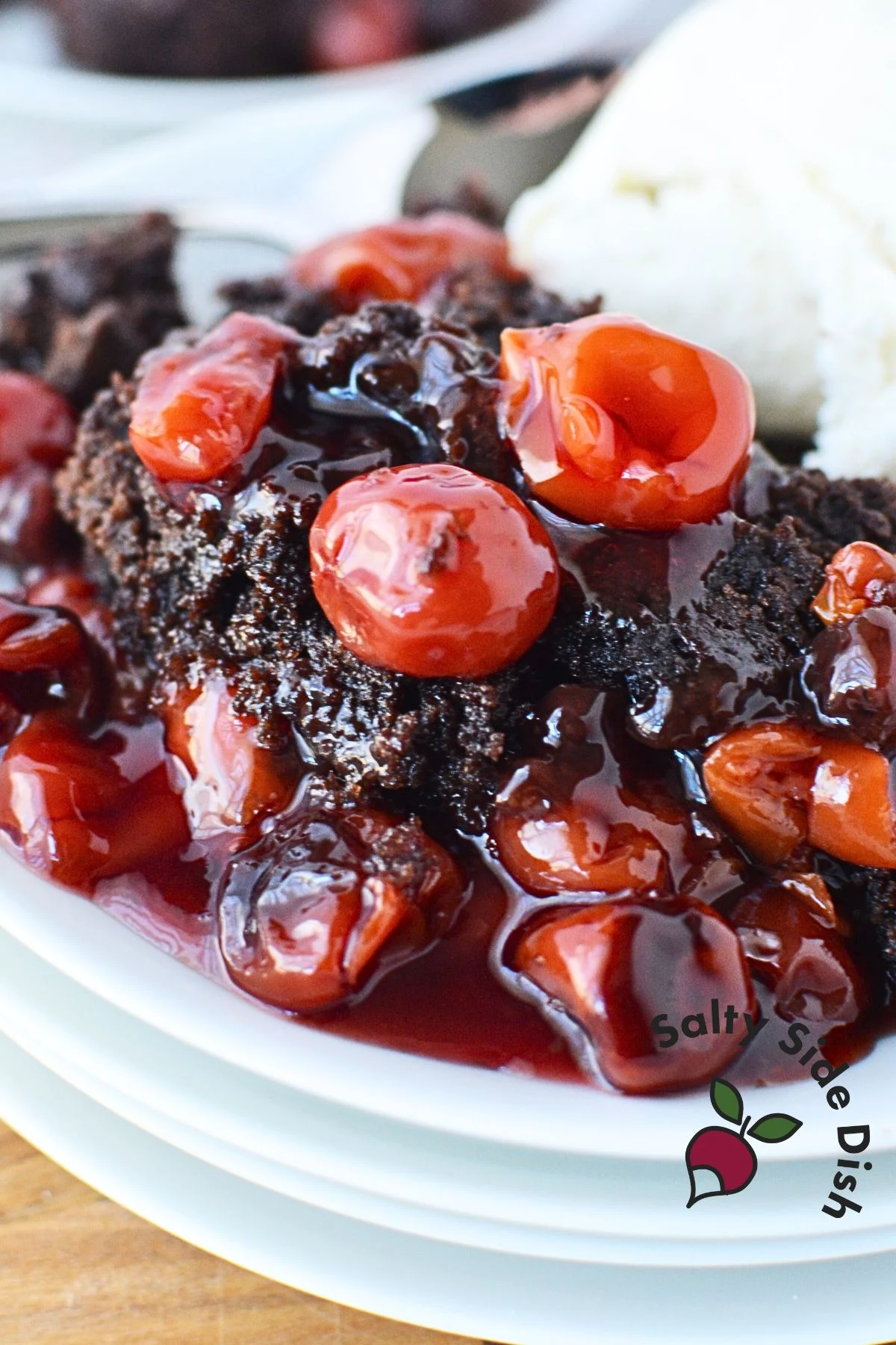 Crockpot Chocolate Cherry Dump Cake