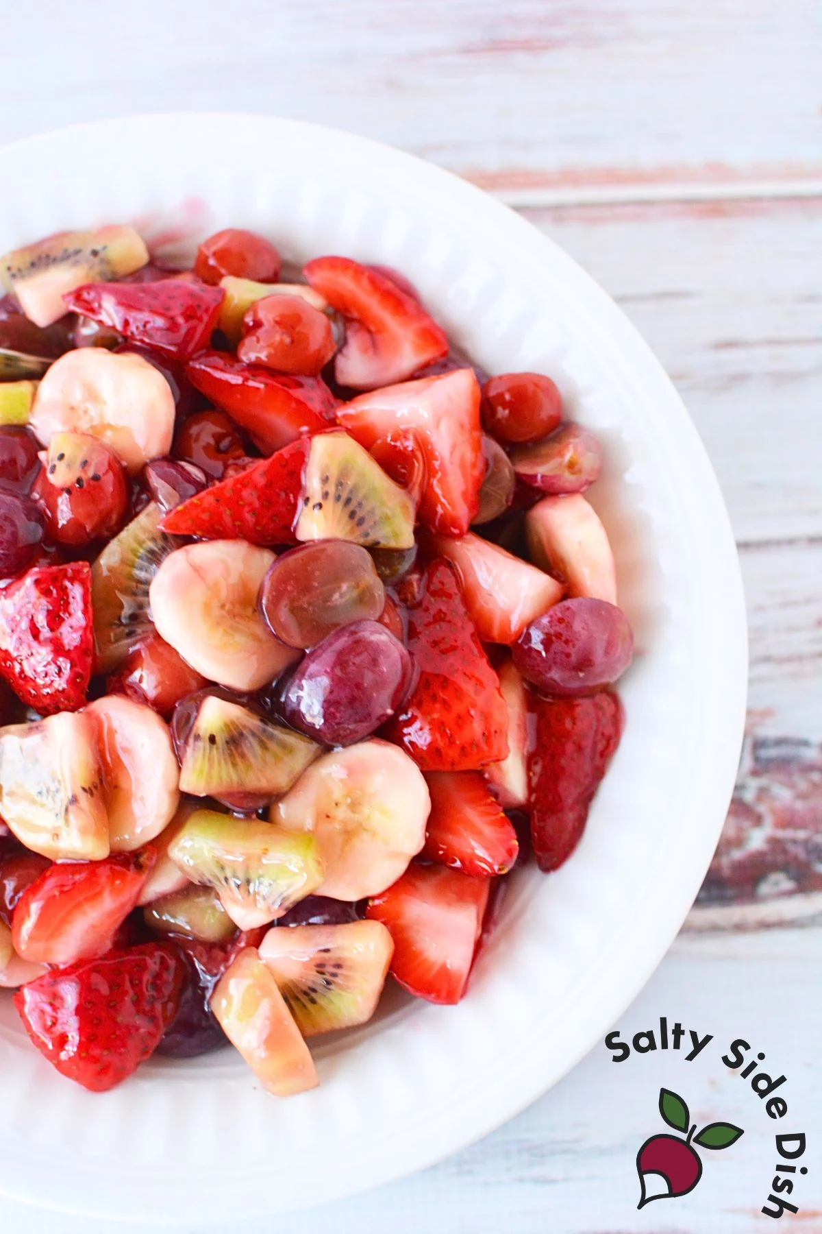 big bowl of cherry salad.