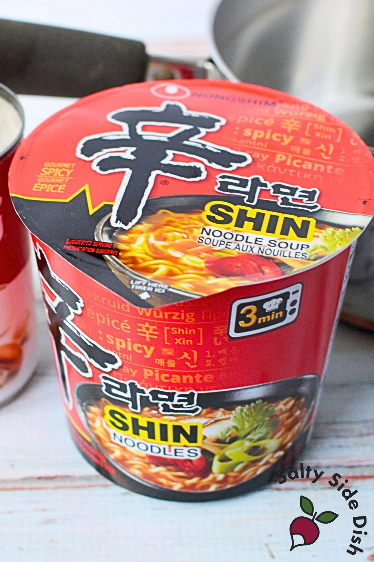 package of shin ramen noodles.