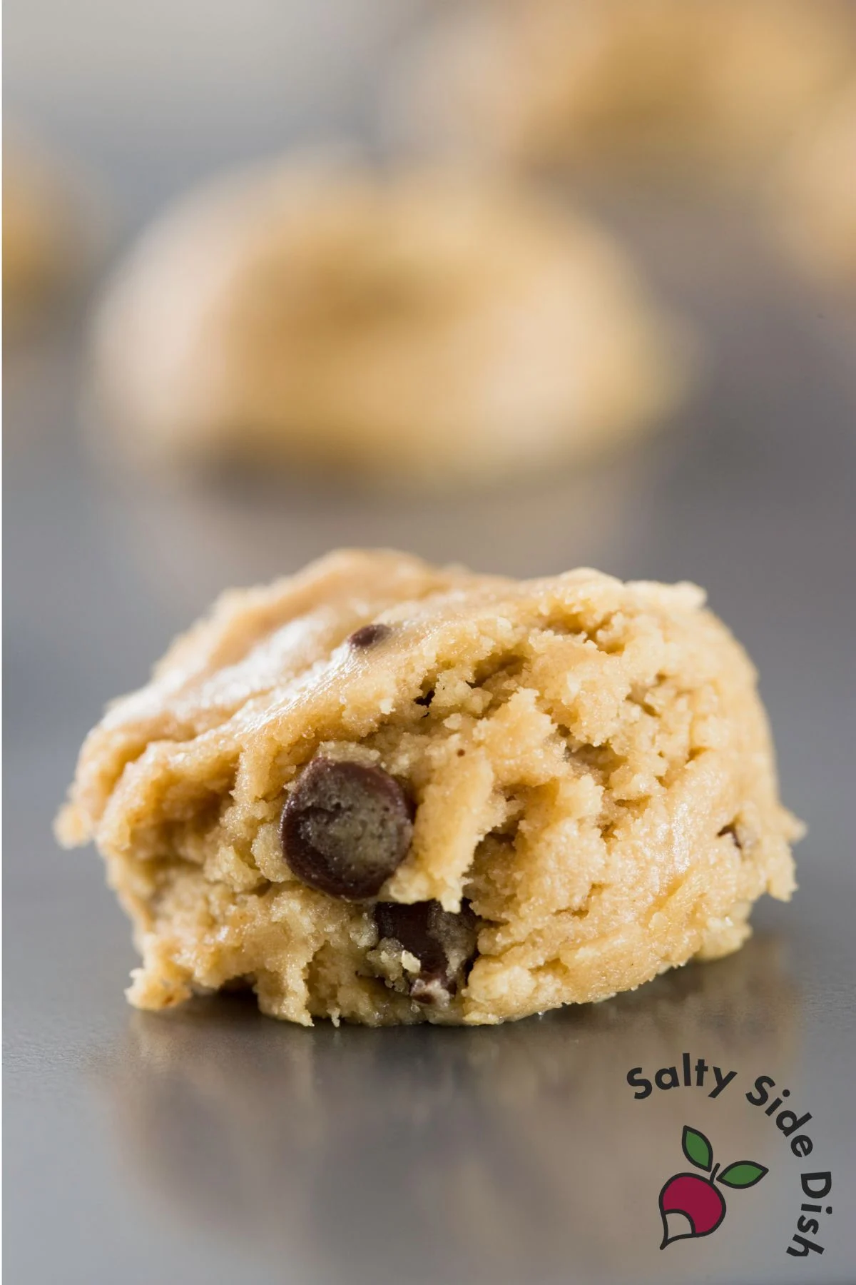 slightly flatten cookie dough before freezing.