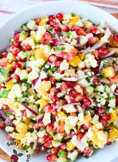 pomegranates are a great summer salad.