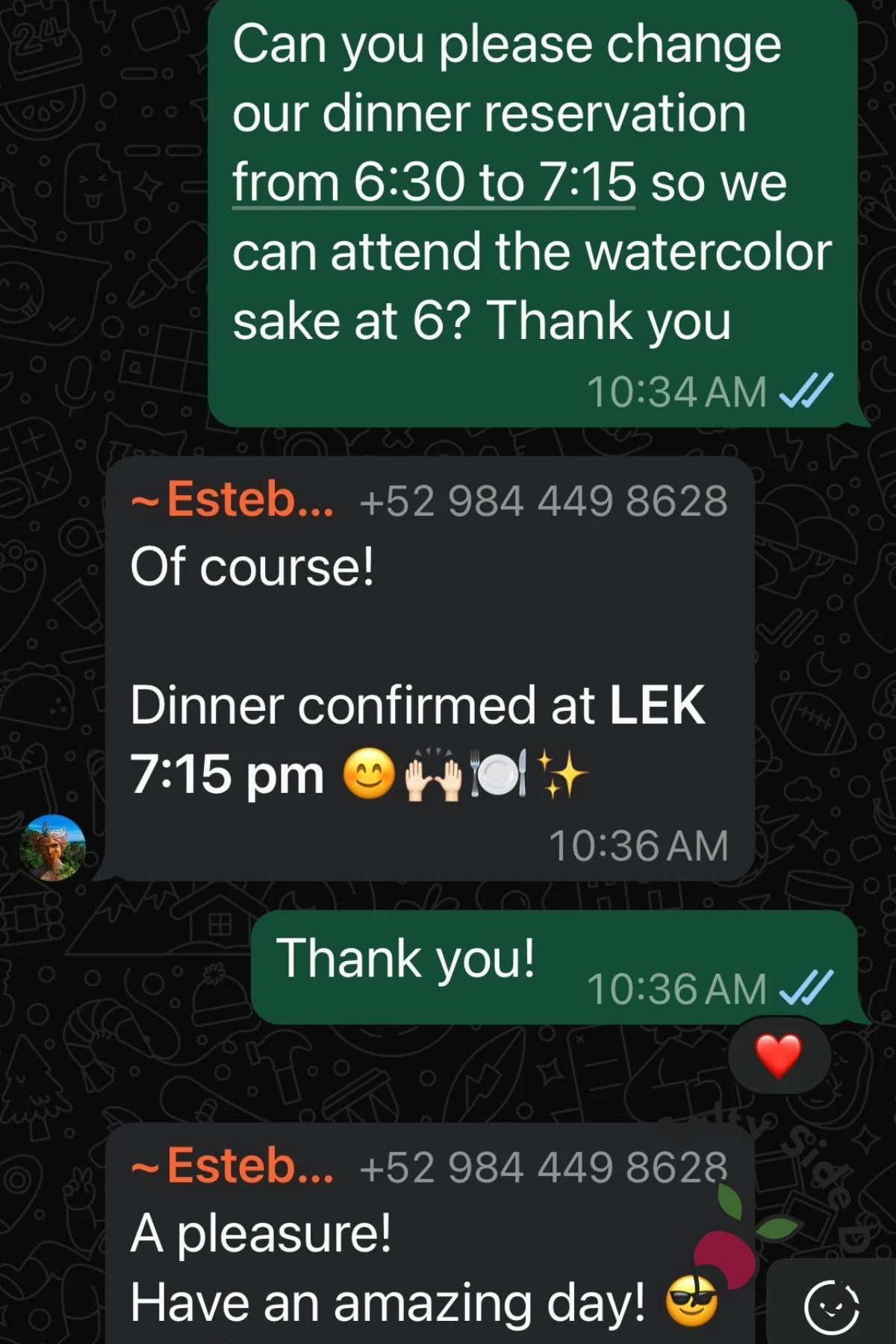communication at the resort.