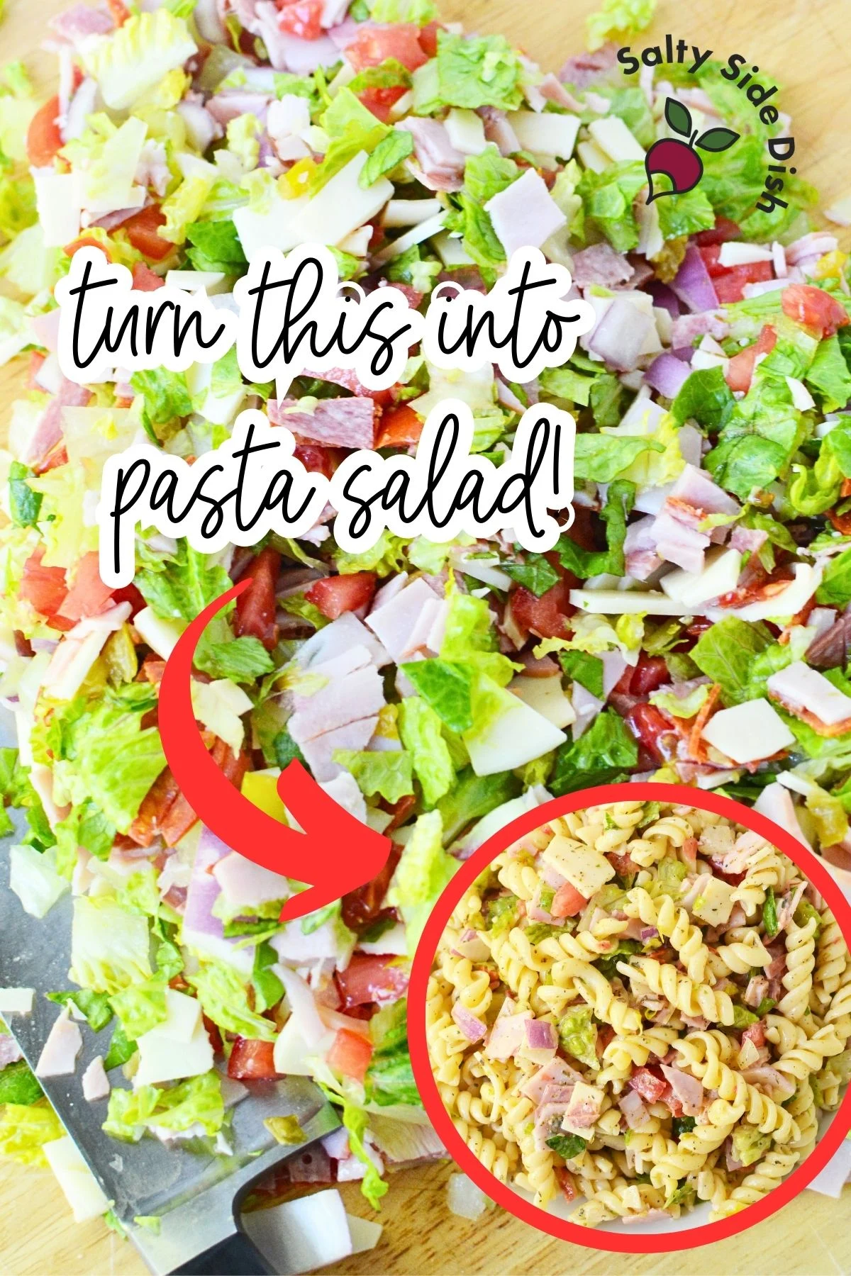 Chopped Italian Pasta Salad recipe.