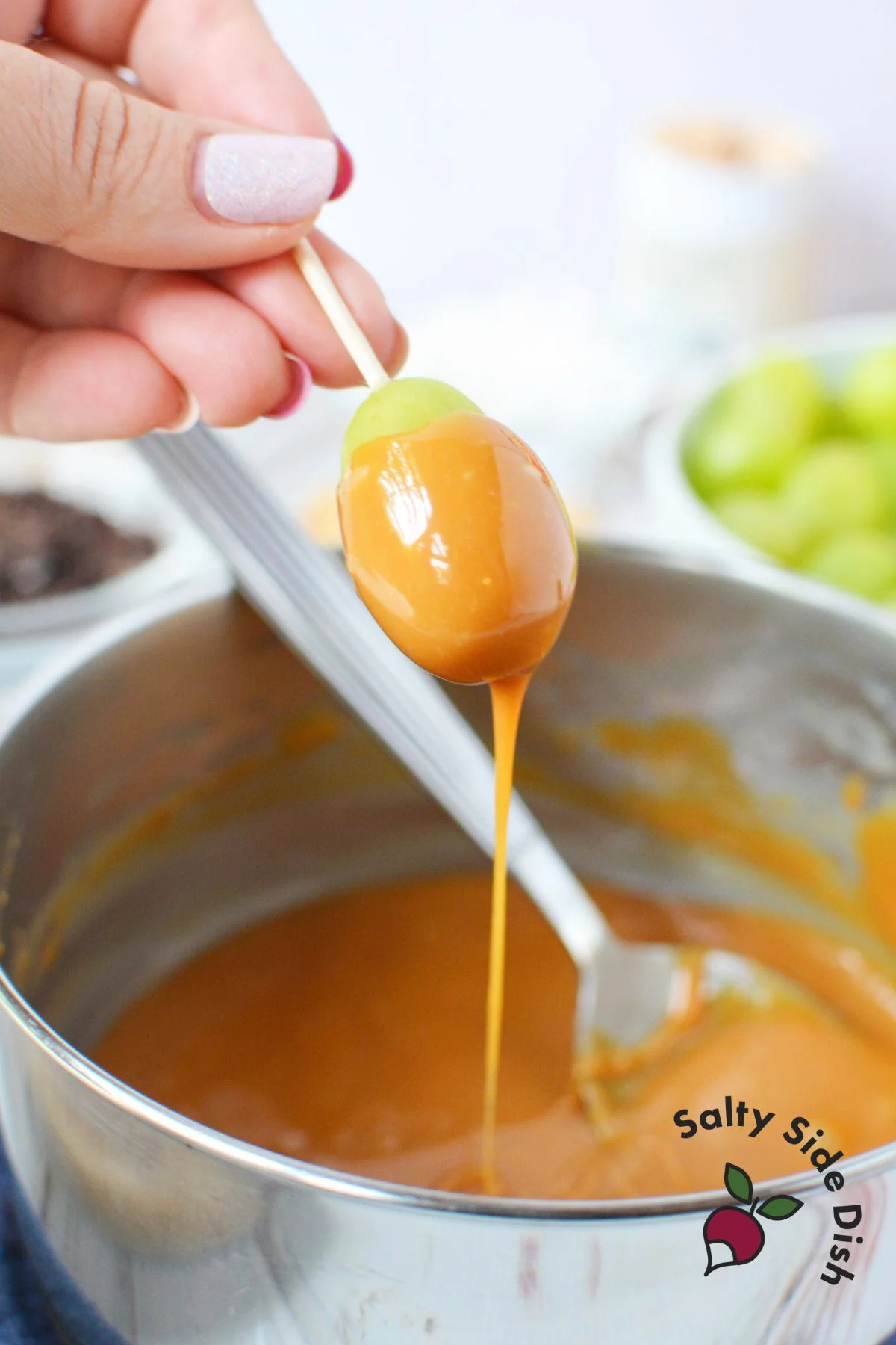 Caramel Apple Grapes
