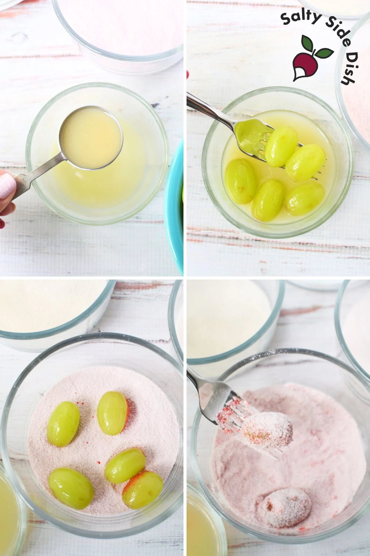 Grapes Coated in Jello Powder.