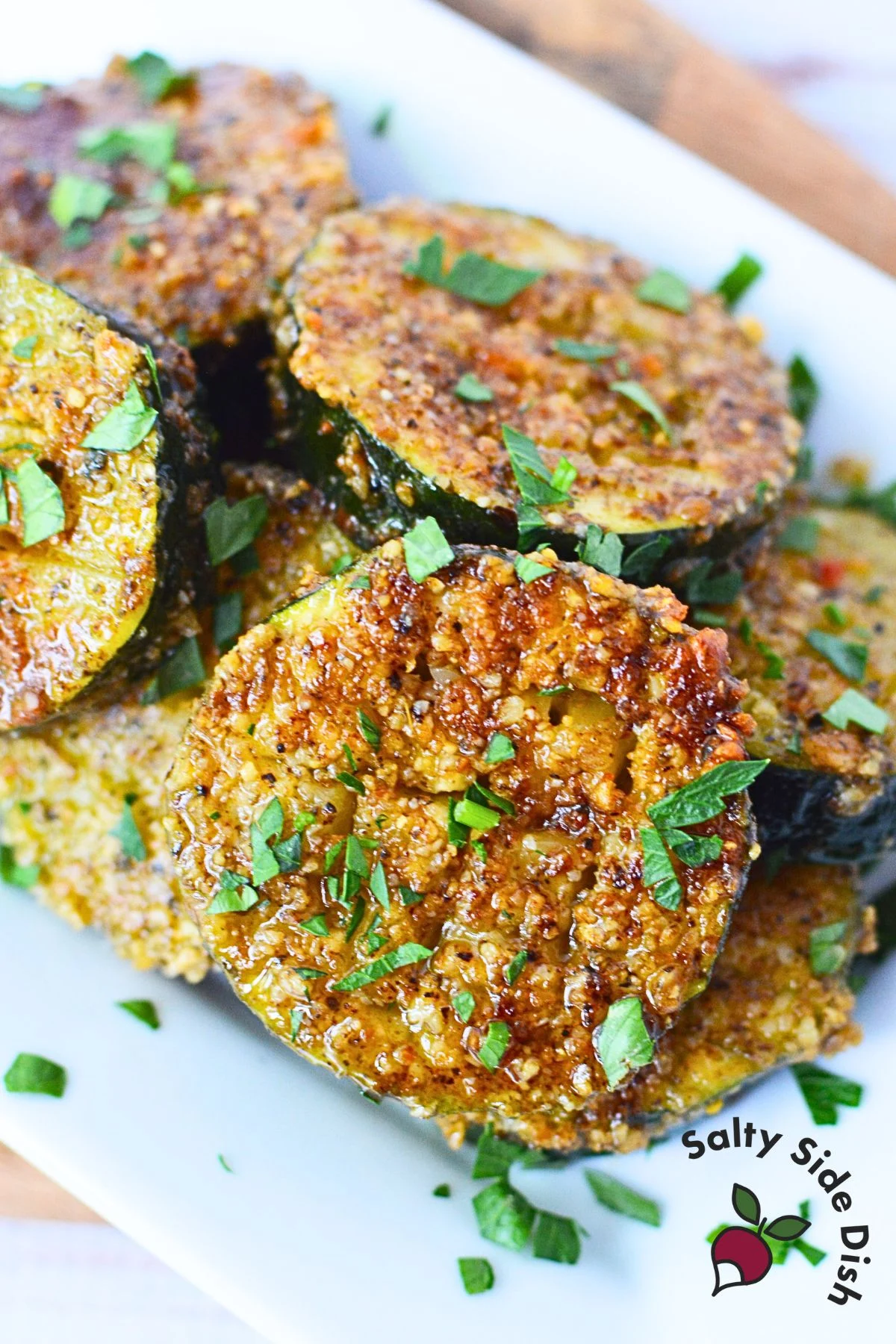 Parmesan Roasted Zucchini Rounds