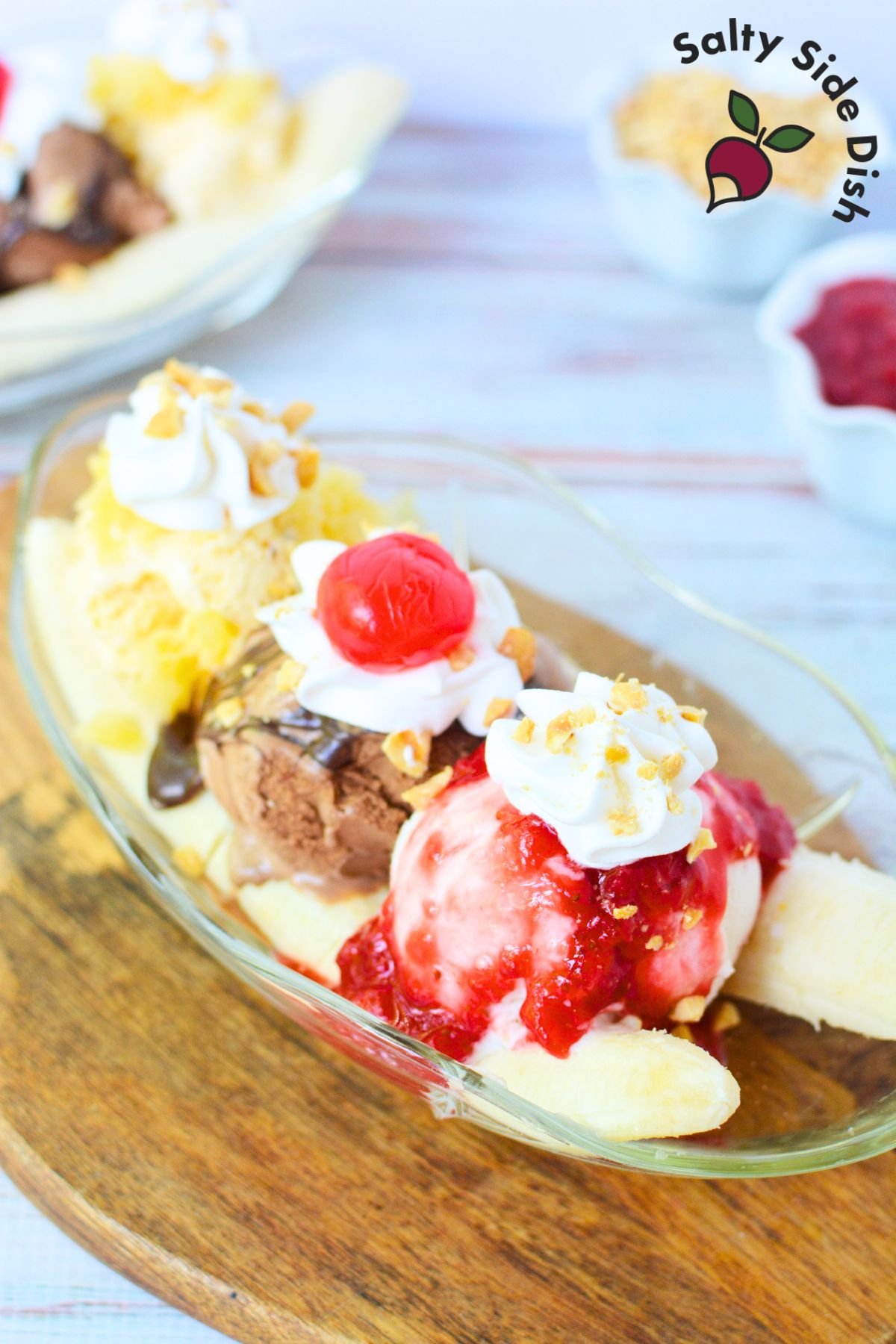 a banana split boat.