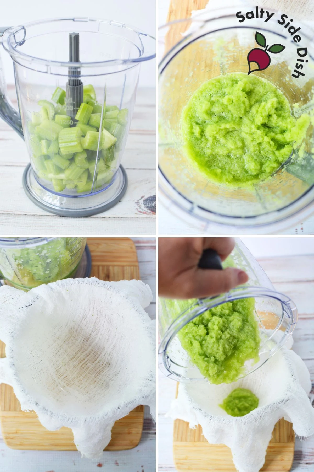 how to make celery juice with a blender.