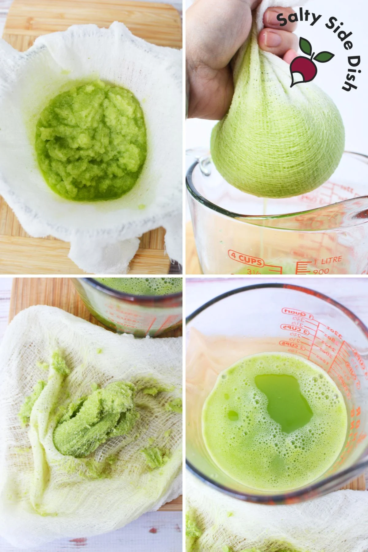 no juicer needed, this is how celery juice is pushed out of pulp.