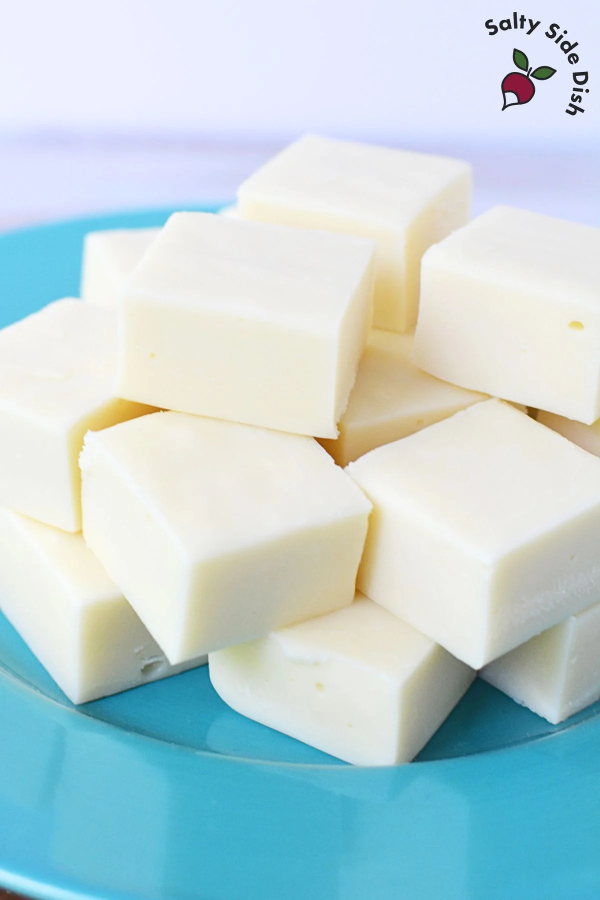 pile of white fudge pieces.