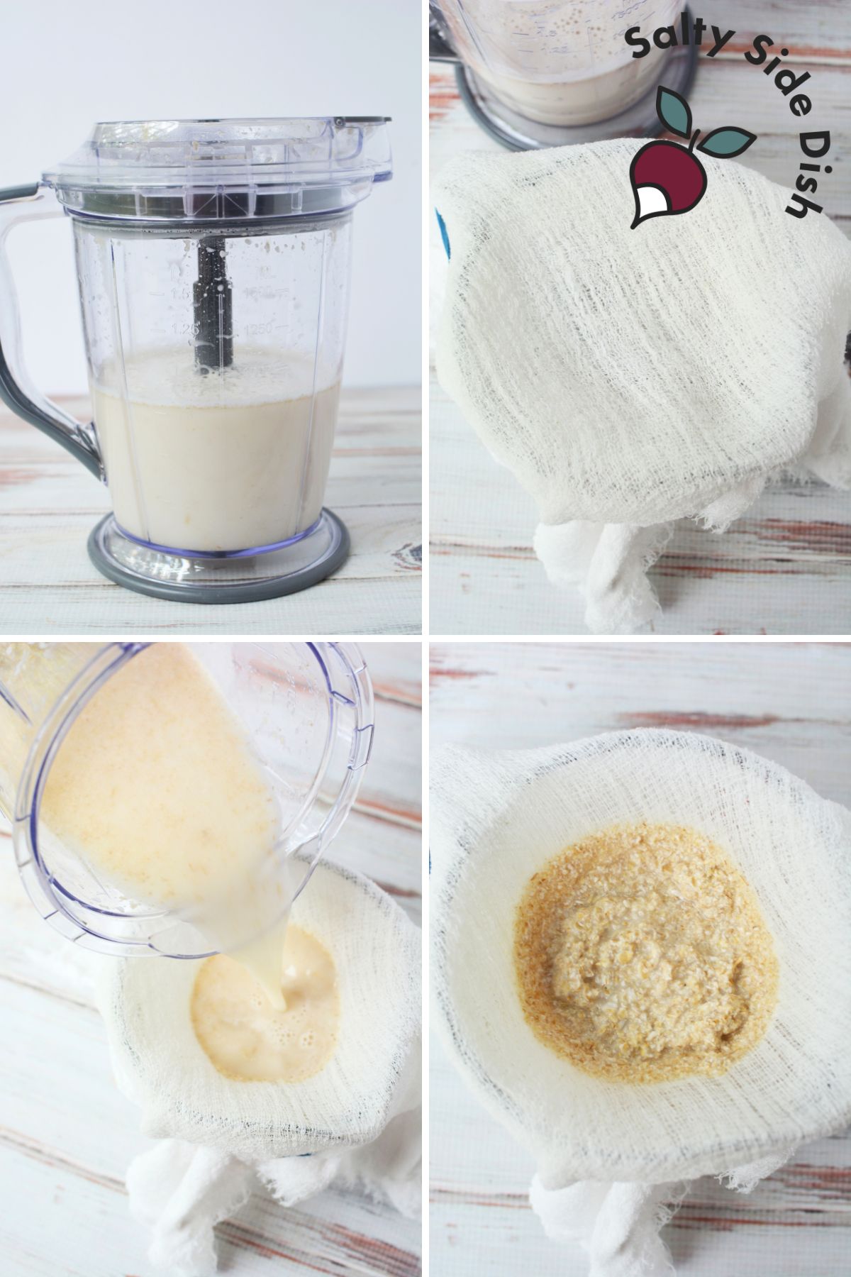 making creamy oat milk at home.