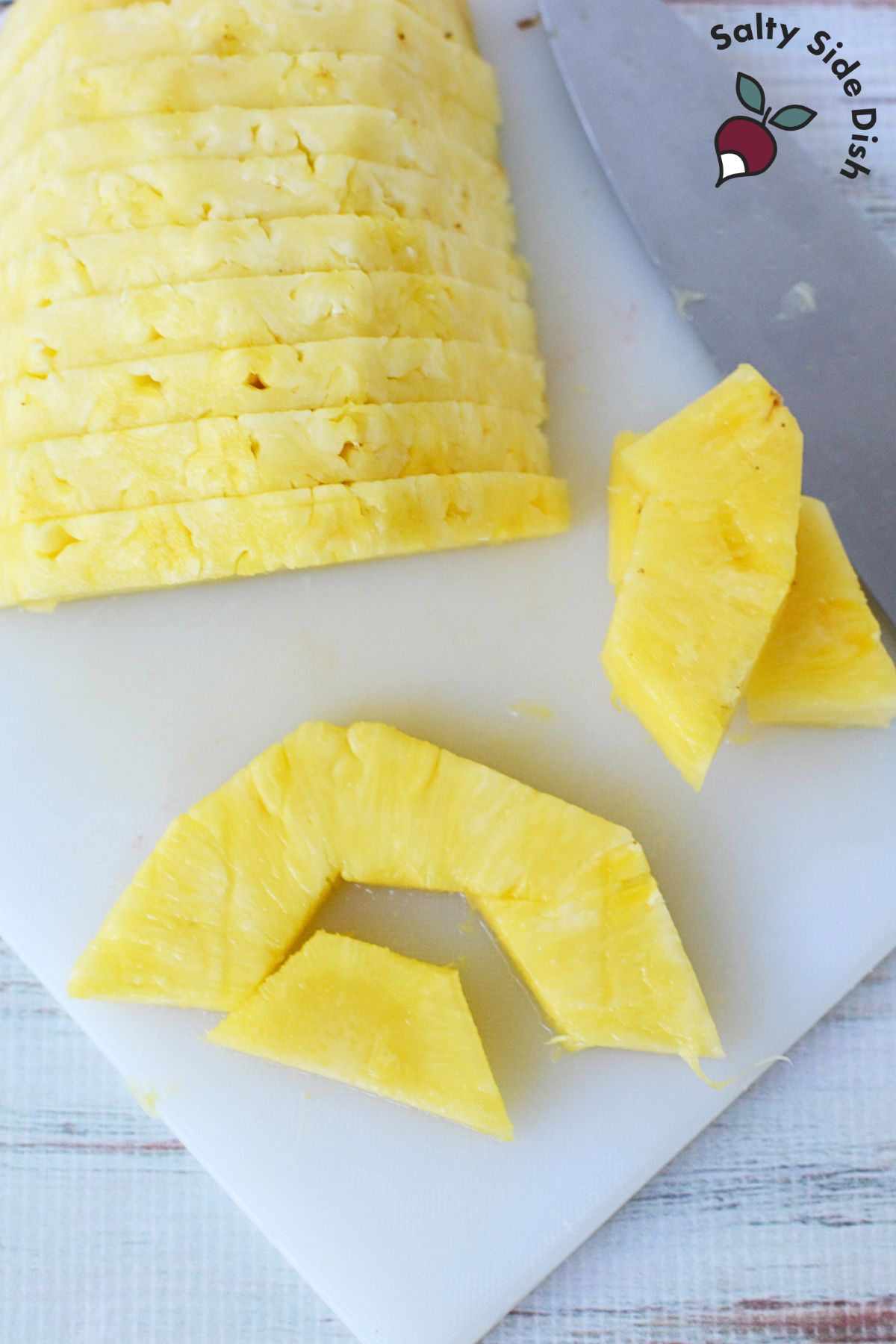how to cut pineapple.