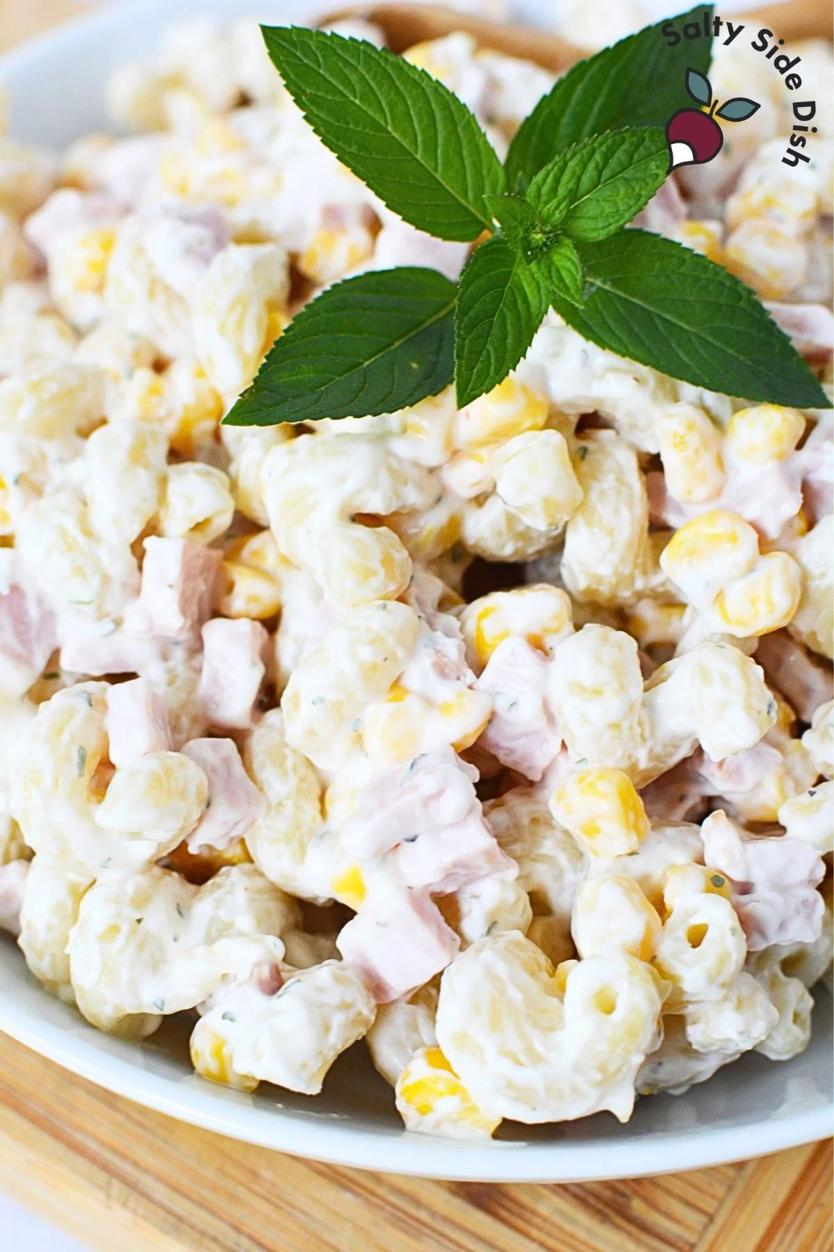 Ham and pasta salad recipe is perfect for easter.