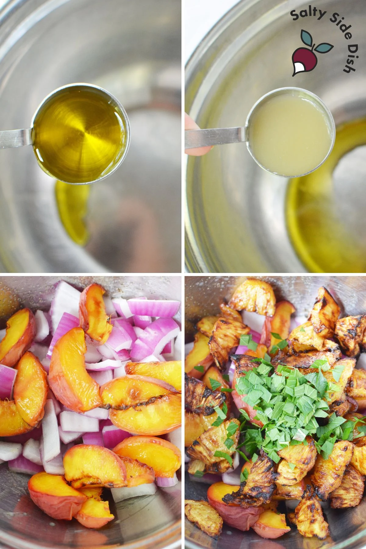 how to make grilled salad with a lime dressing.