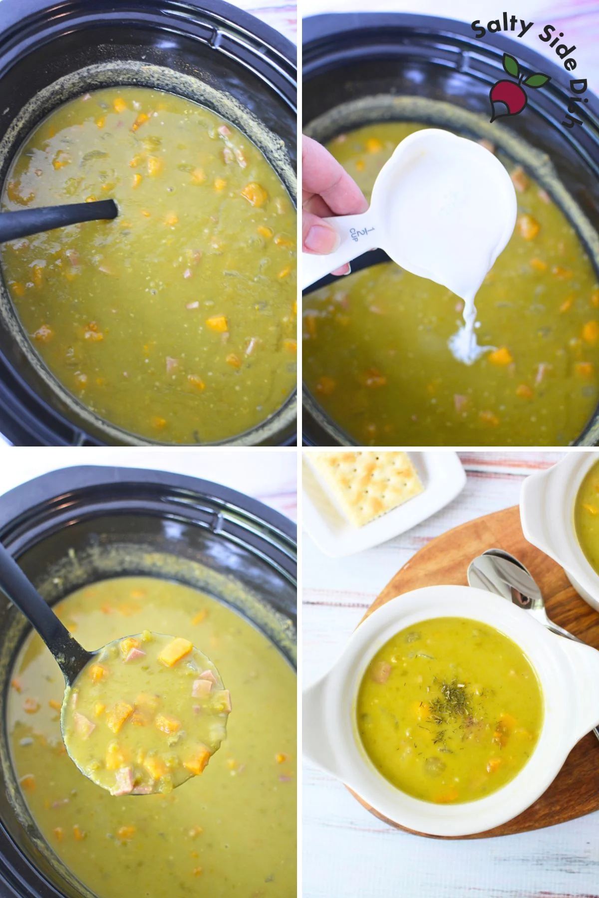 creamy split pea soup images.