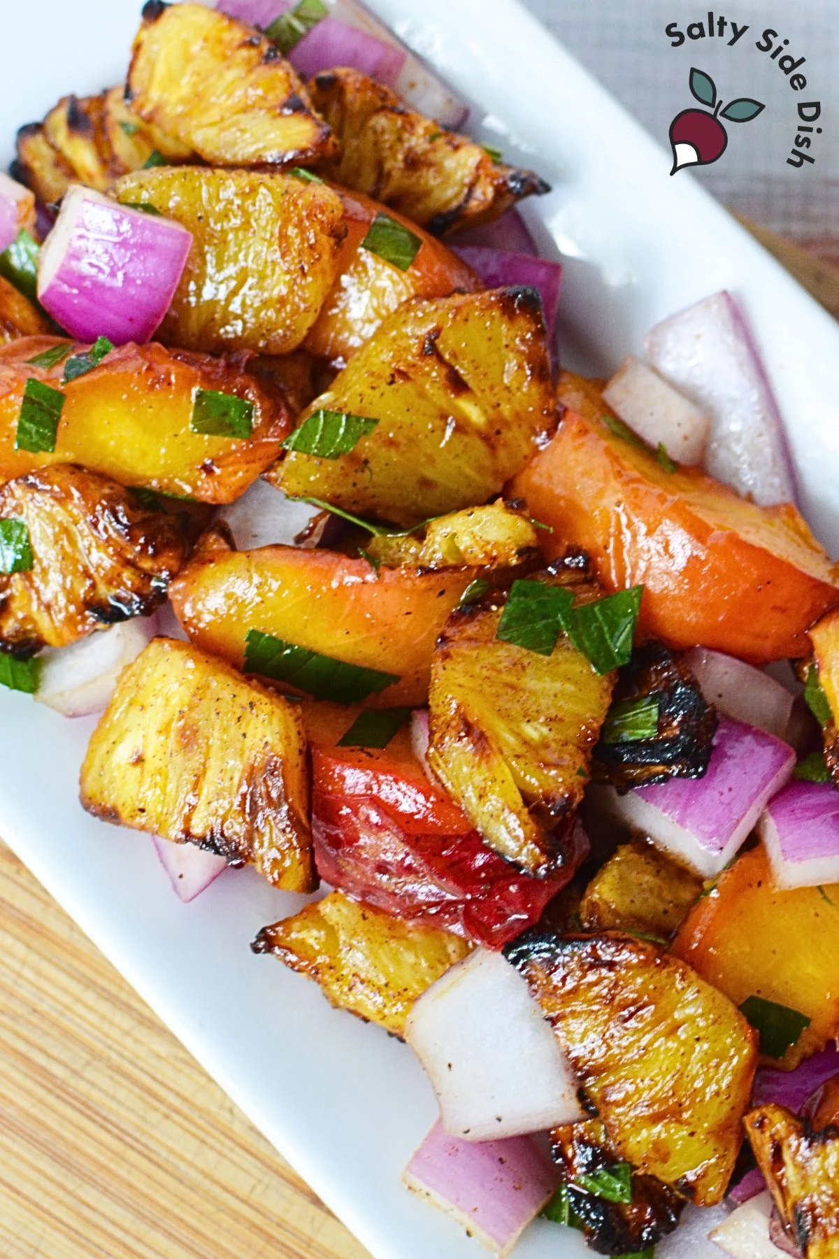 warm pineapple salad recipe.