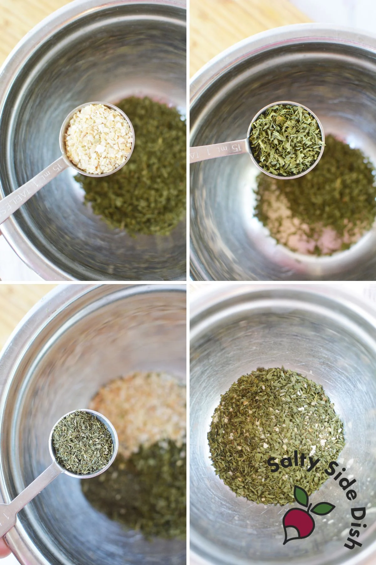 combine ingredients to make dip.