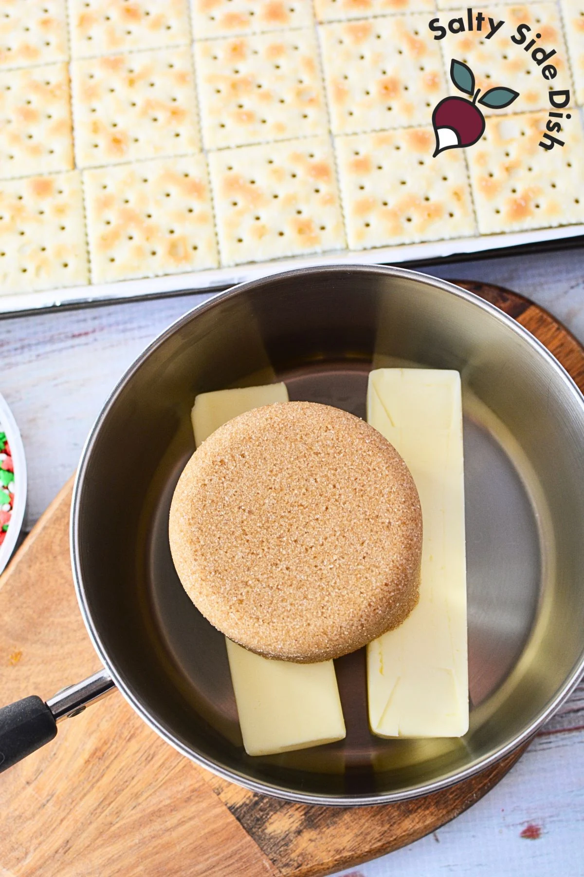 ingredients for homemade 2 ingredient toffee.